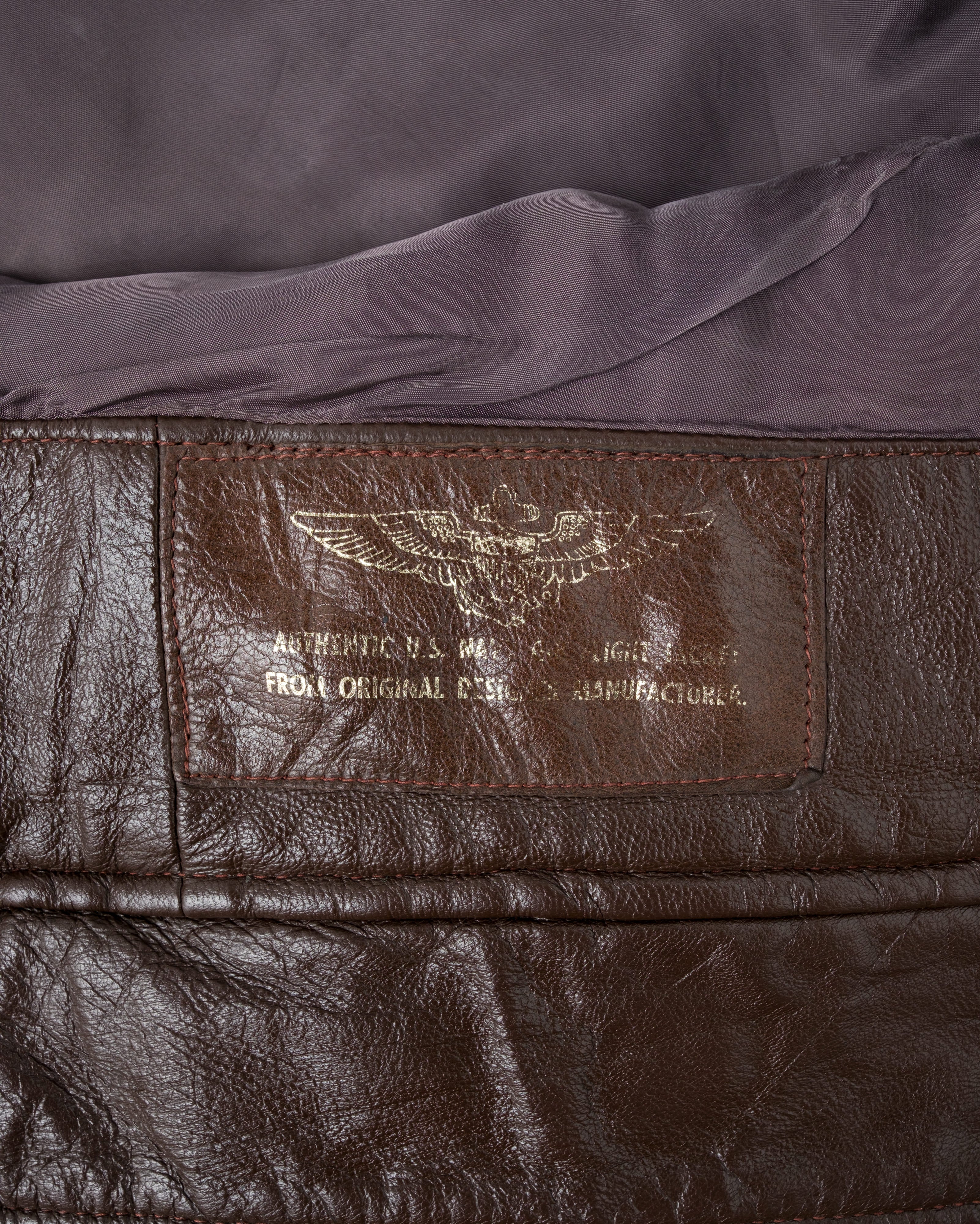 【~80's】Vintage Willis&Geiger G-8 Leather Flight Jacket Size.38 "Made in U.S.A."