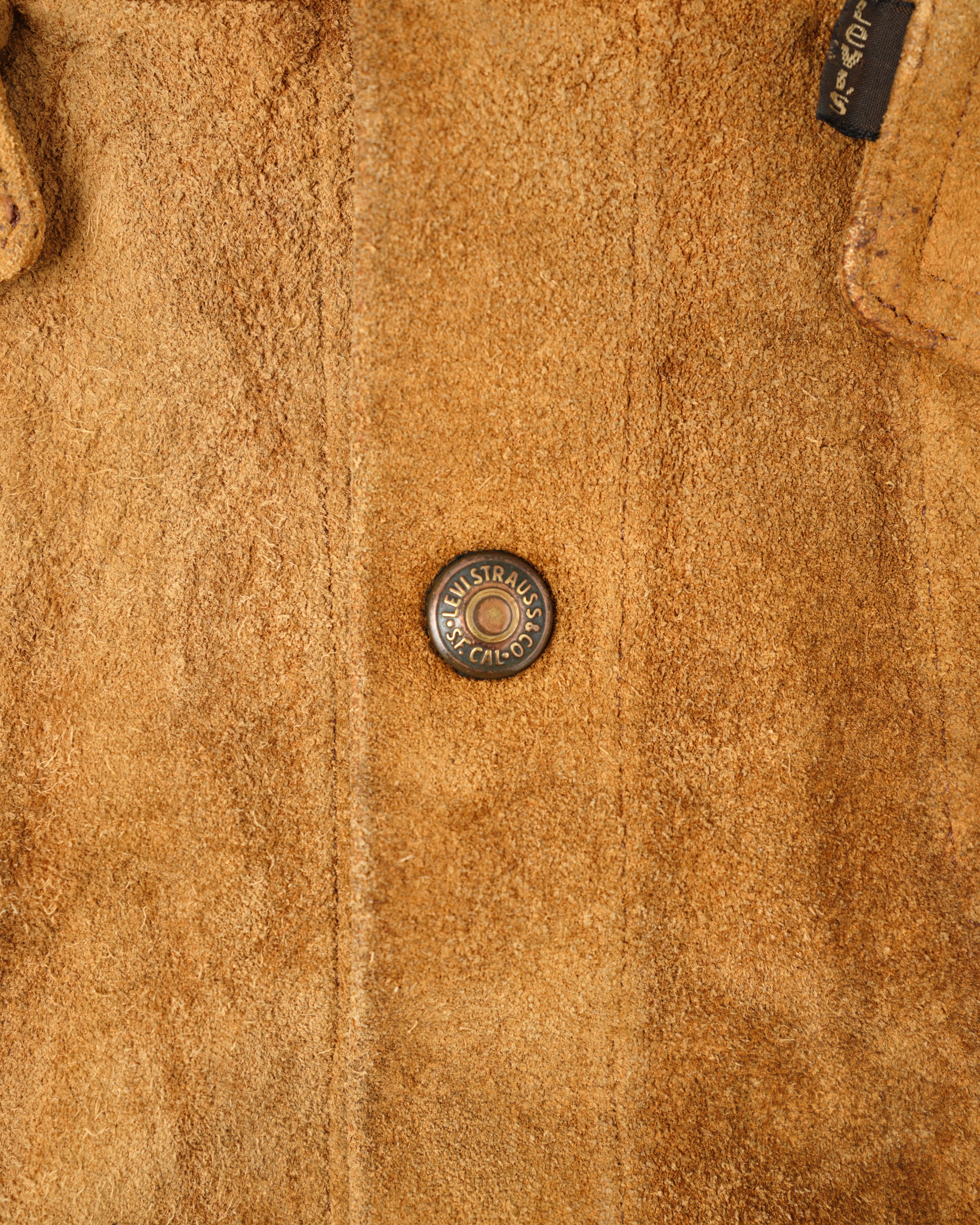 【~70's】Vintage Levi's Suede Leather Trucker Jacket