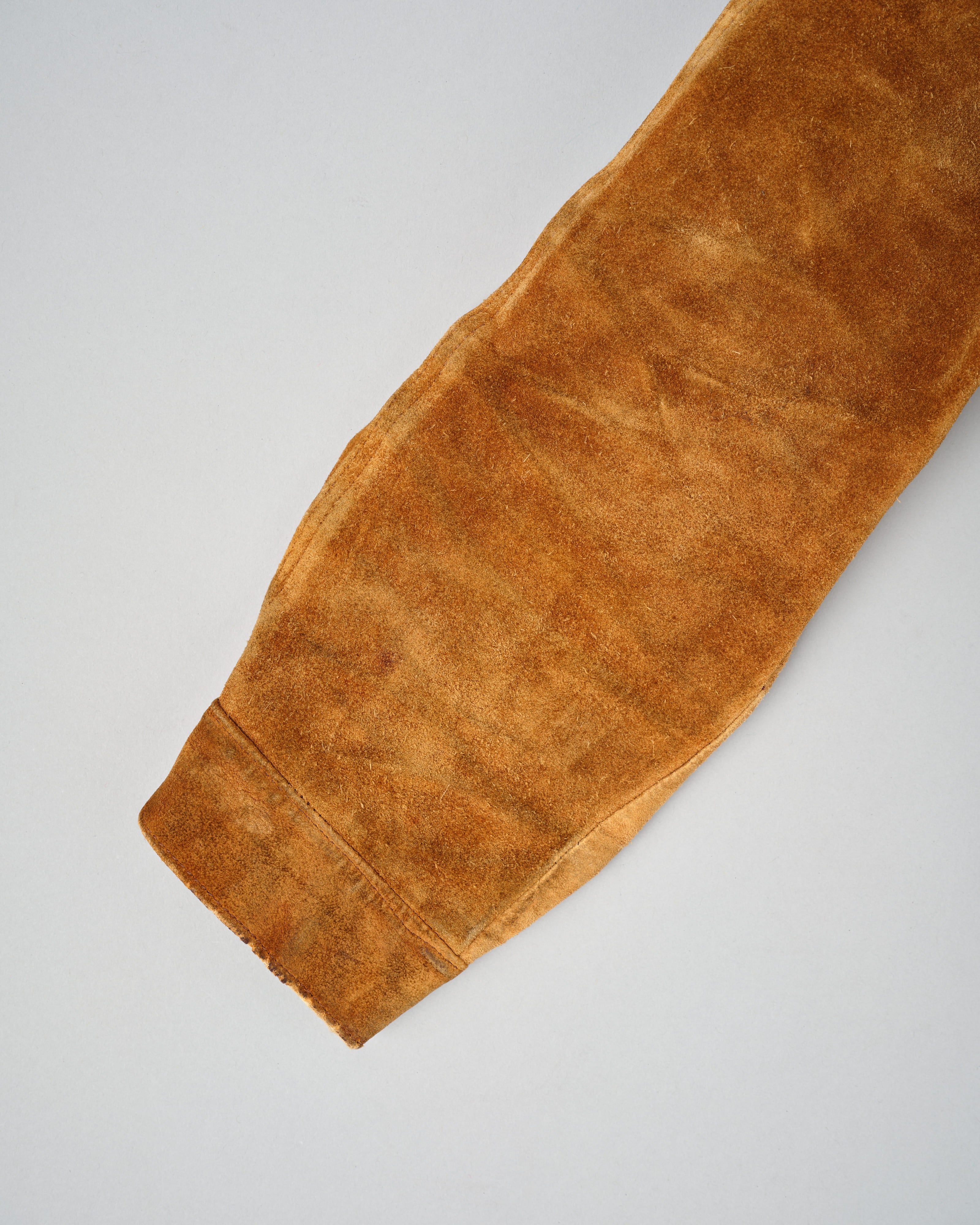 【~70's】Vintage Levi's Suede Leather Trucker Jacket