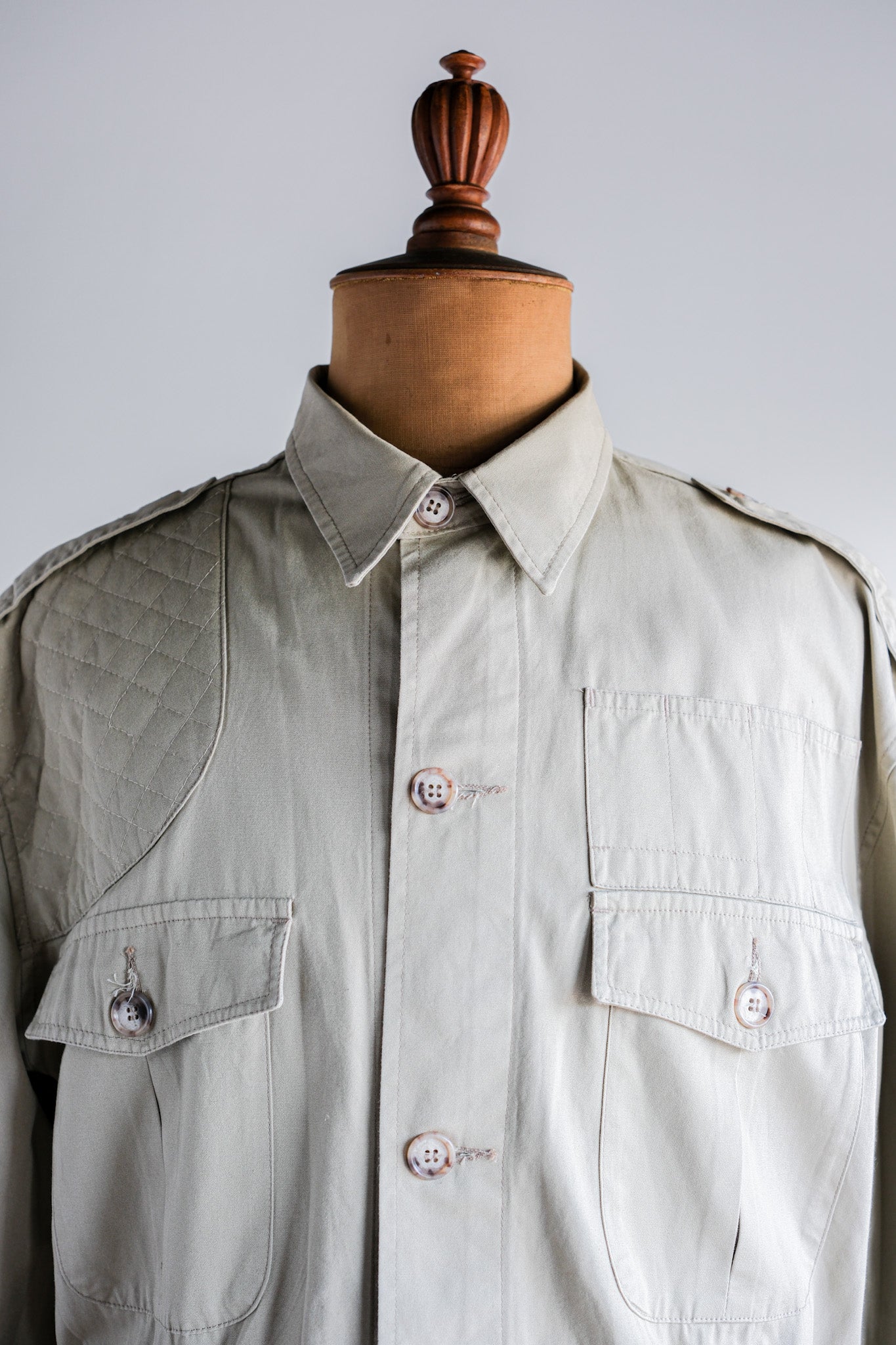 【~90's】Vintage Willis&Geiger Bush Poplin Hemingway Jacket Size.M "Made in U.S.A."