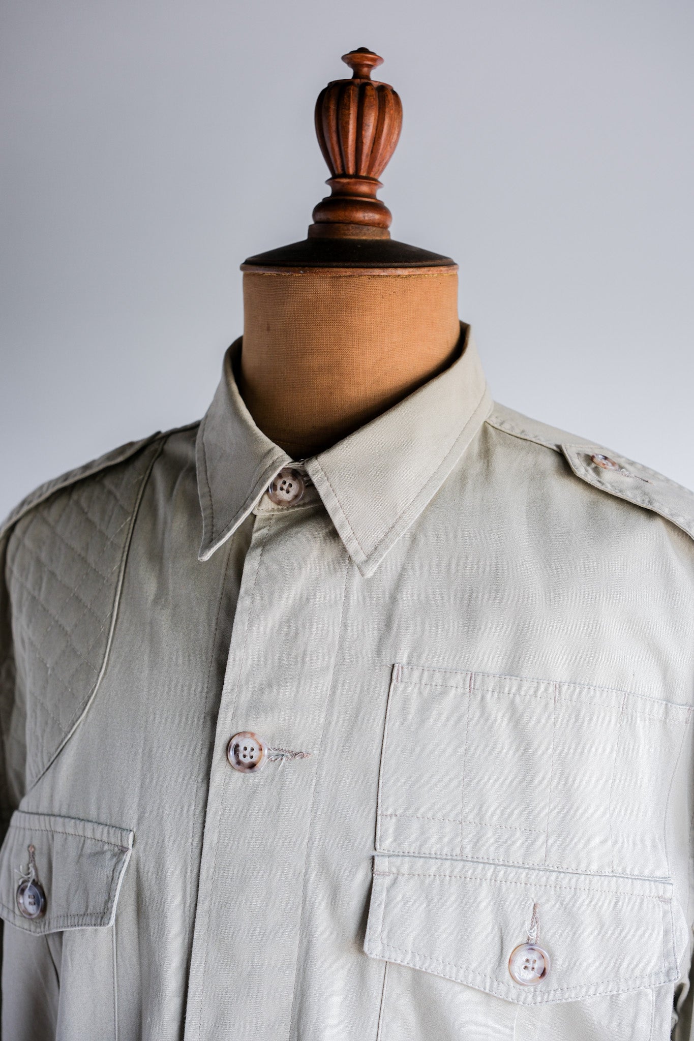 【~90's】Vintage Willis&Geiger Bush Poplin Hemingway Jacket Size.M "Made in U.S.A."