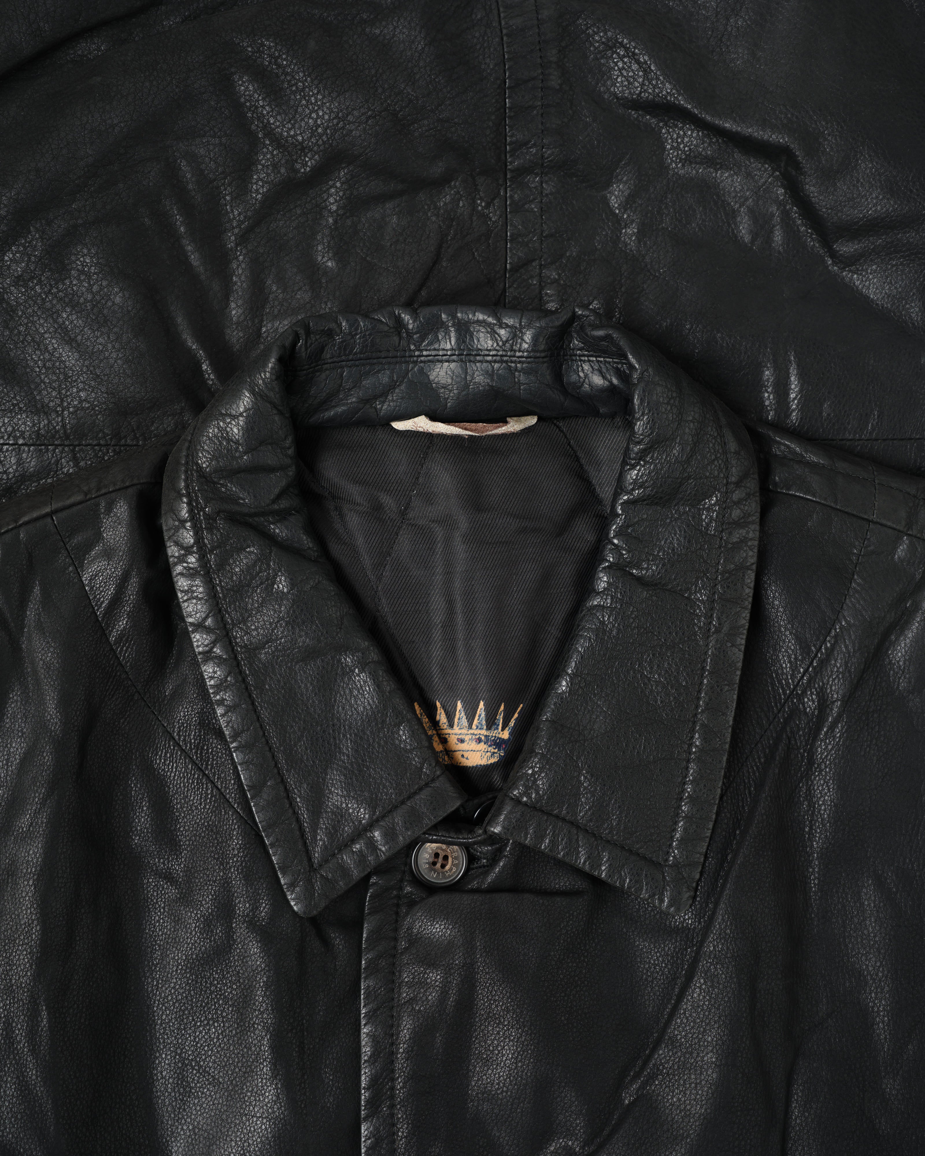 【~90's】Old SERAPHIN Deerskin Leather Jacket Size.52 "MARIE-LOUISE 別注"