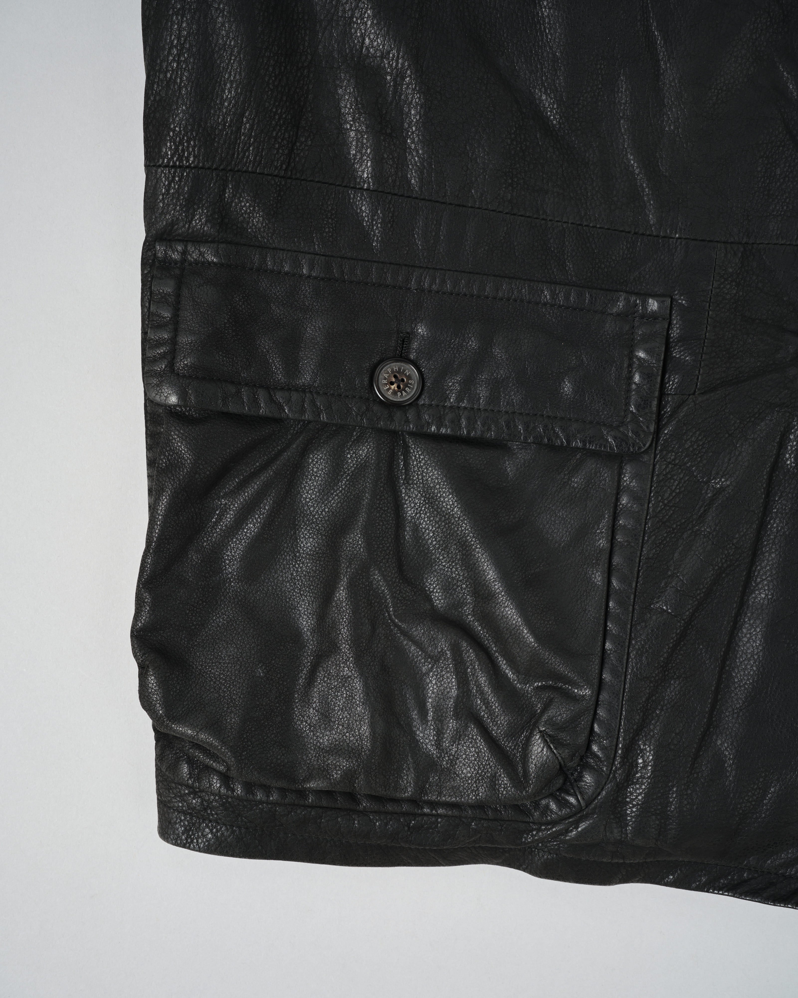 【~90's】Old SERAPHIN Deerskin Leather Jacket Size.52 "MARIE-LOUISE 別注"