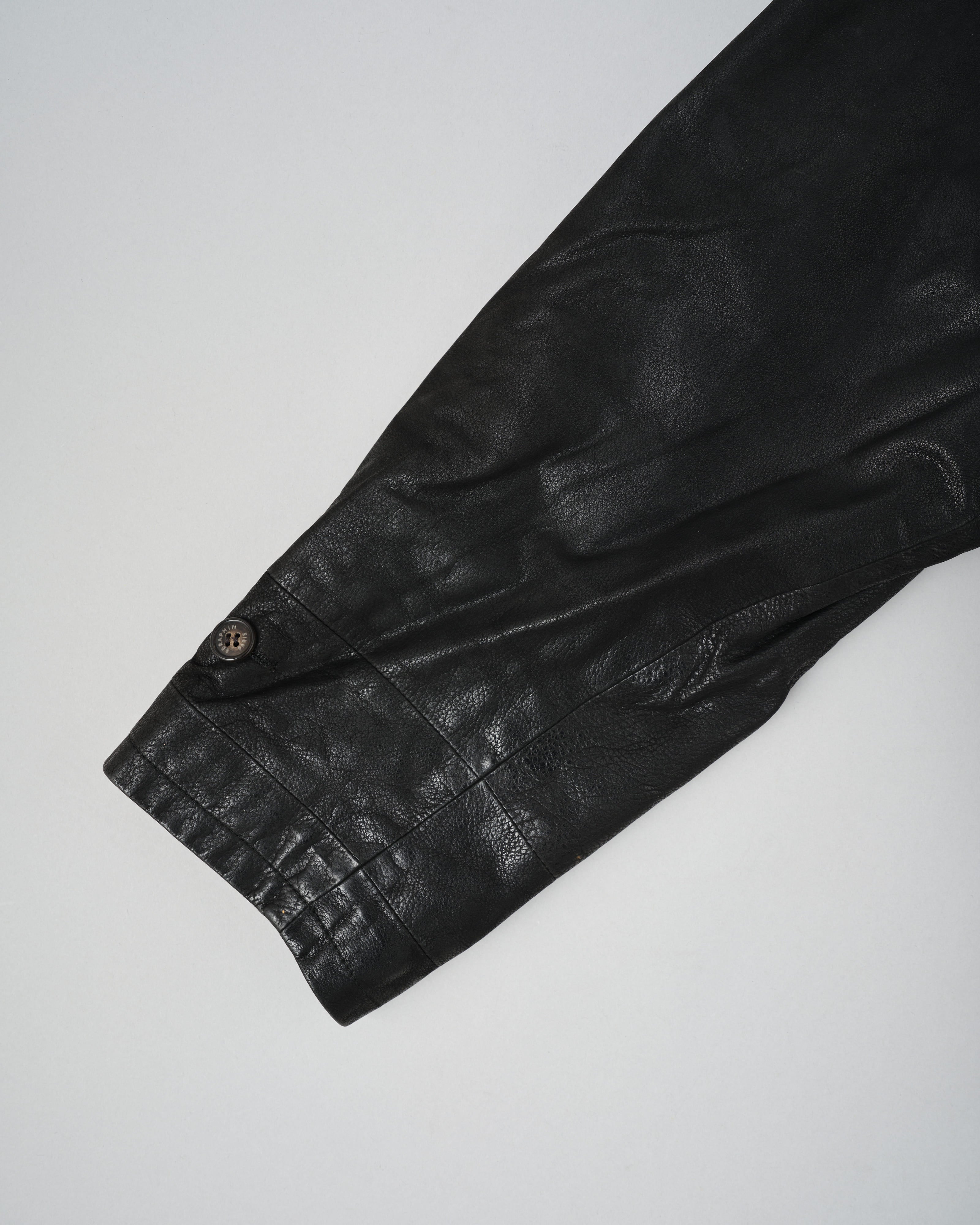 【~90's】Old SERAPHIN Deerskin Leather Jacket Size.52 "MARIE-LOUISE 別注"