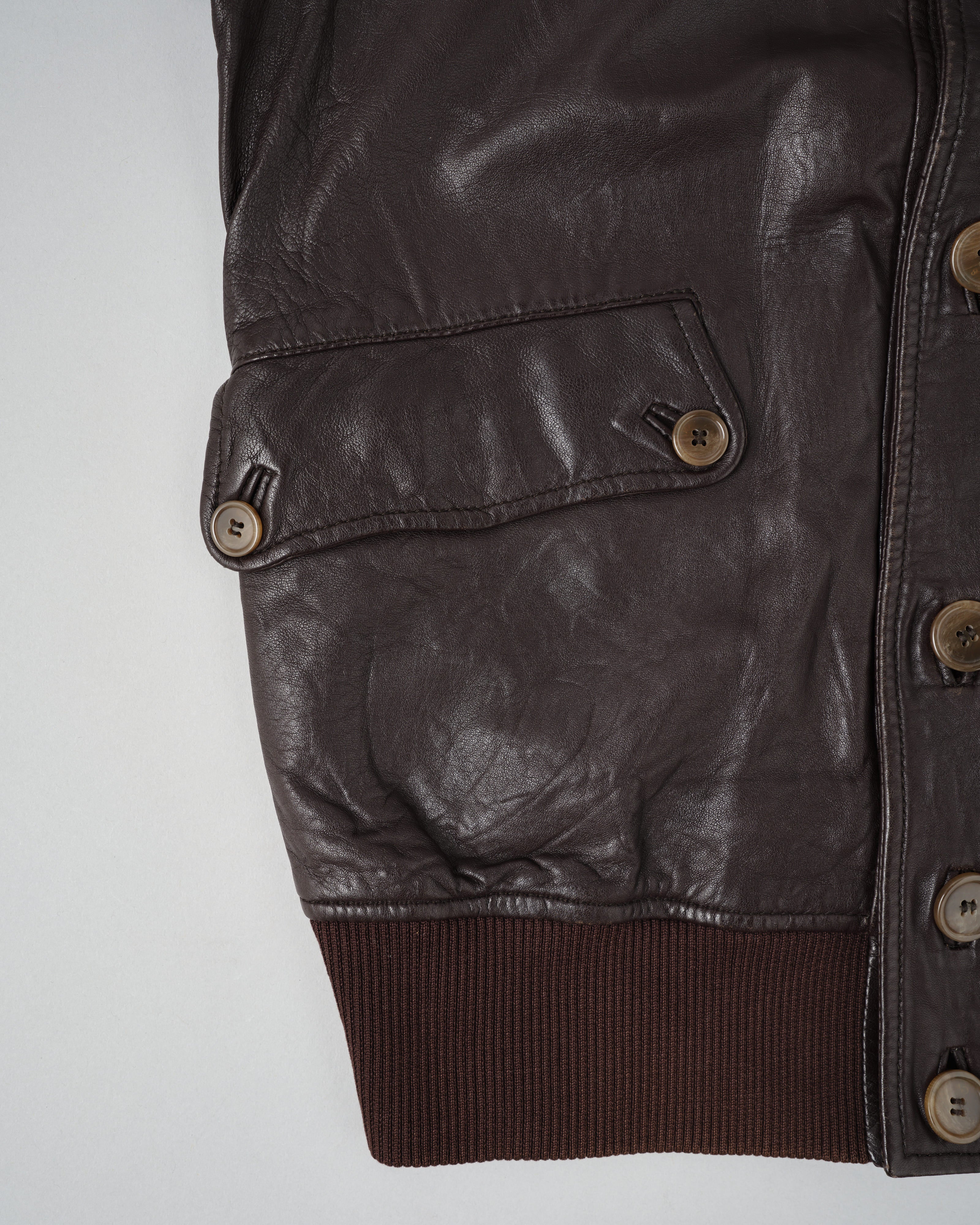 【~00’s】Old DOLCE&GABBANA Lambskin Leather Blouson Size.50