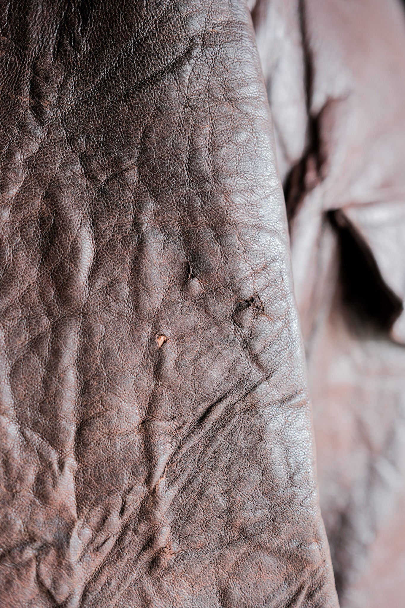 【~40's】WWⅡ French CJF Leather Cyclist Jacket