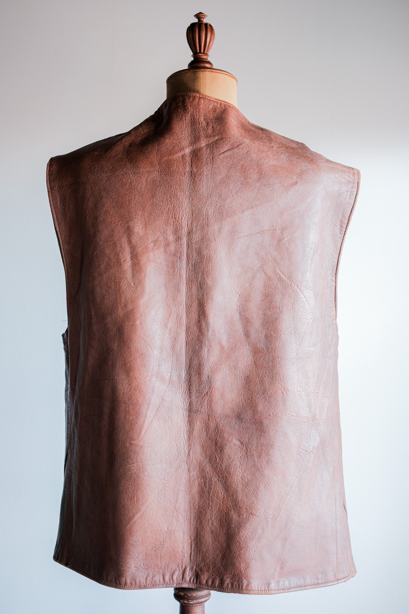 【~40's】British Army Jerkin Leather Vest "Modified"