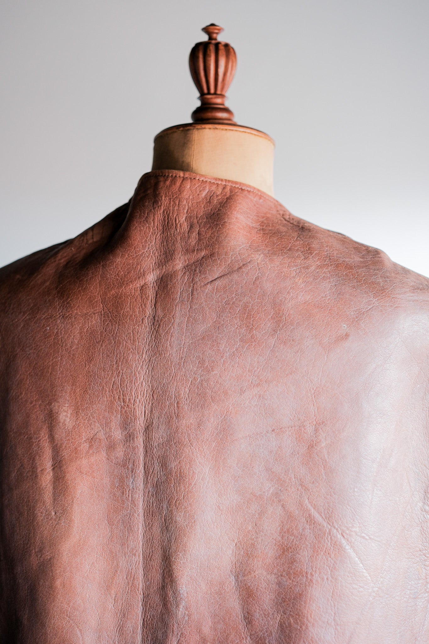 【~40's】British Army Jerkin Leather Vest "Modified"