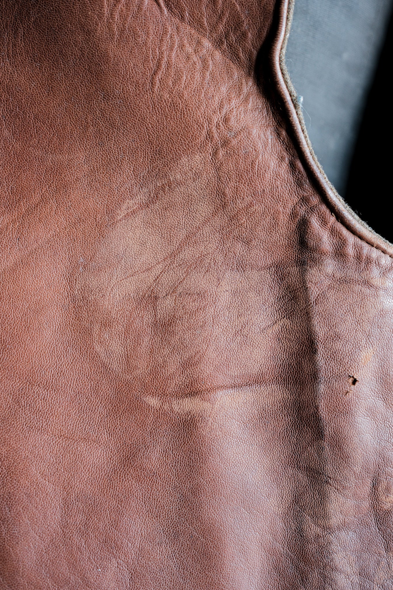【~40's】British Army Jerkin Leather Vest "Modified"