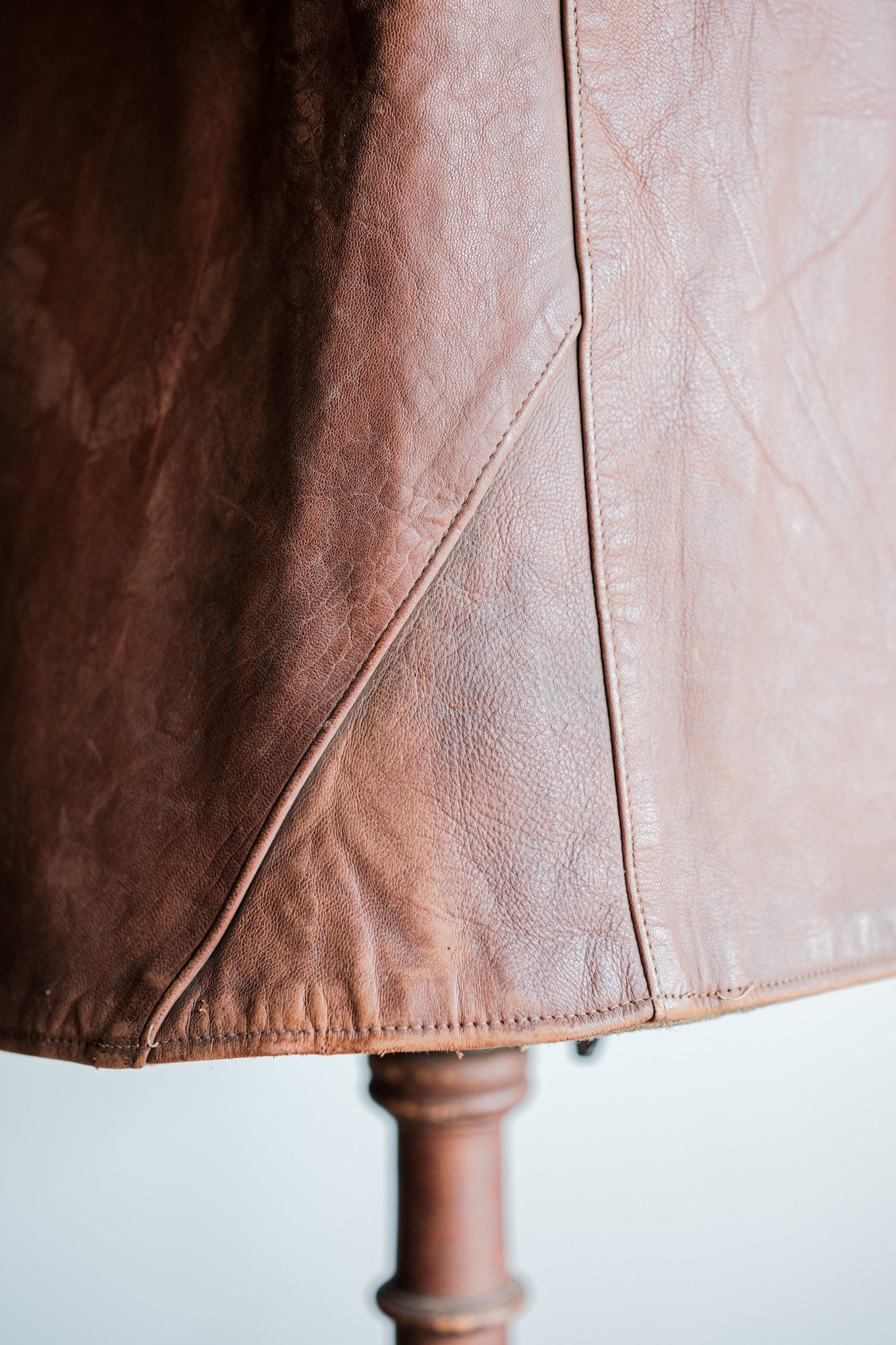 【~40's】British Army Jerkin Leather Vest "Modified"