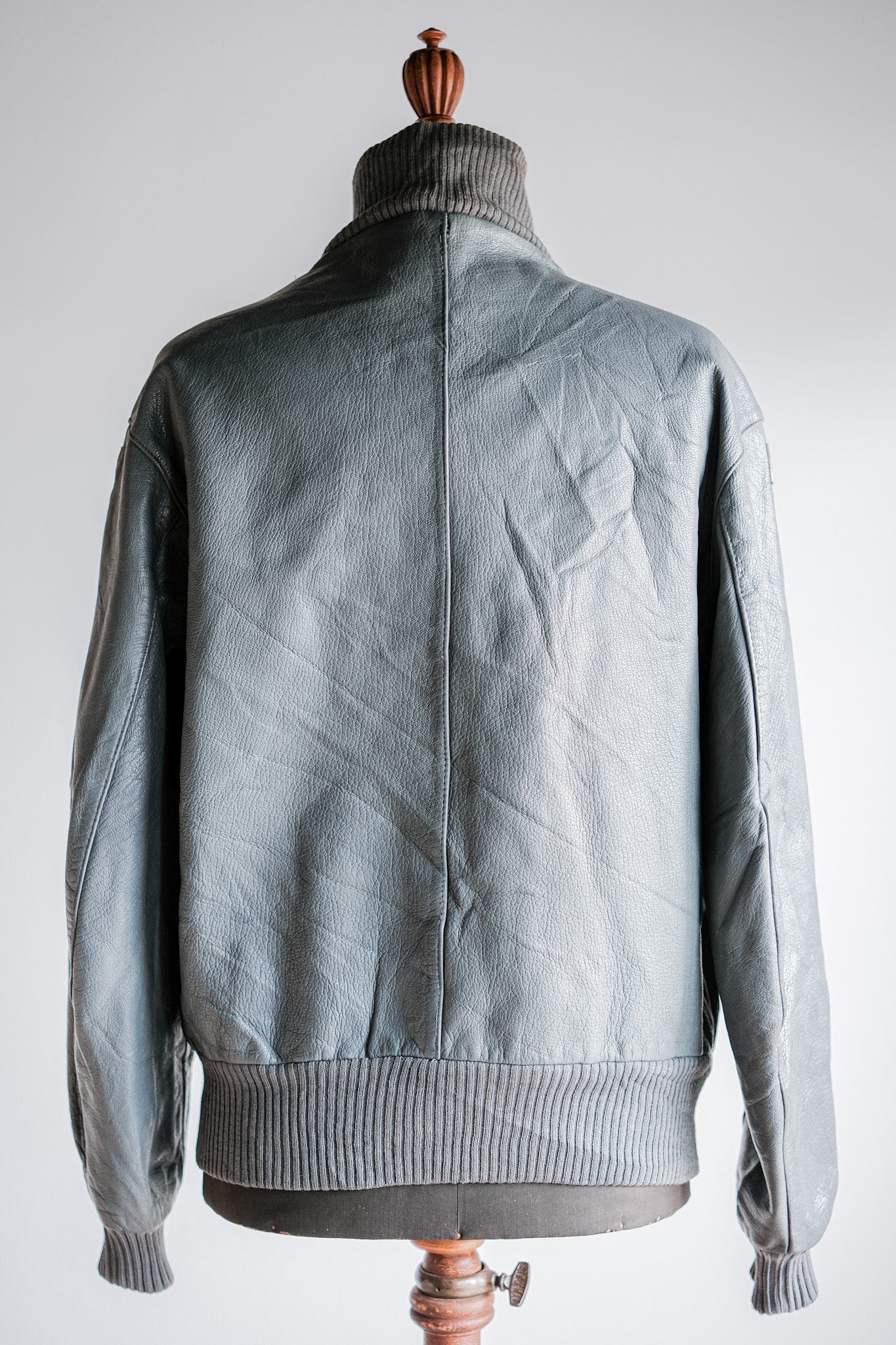 【~70’s】West German Air Force Pilot Leather Jacket With Patches Size.190/100