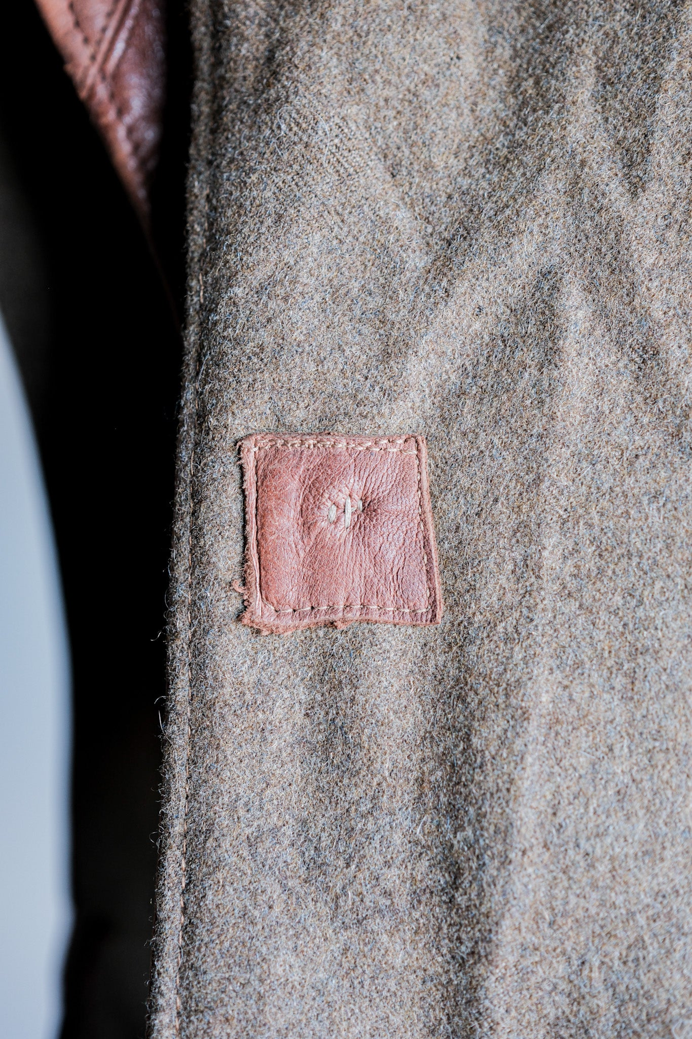 【~40's】British Army Jerkin Leather Vest "Modified"