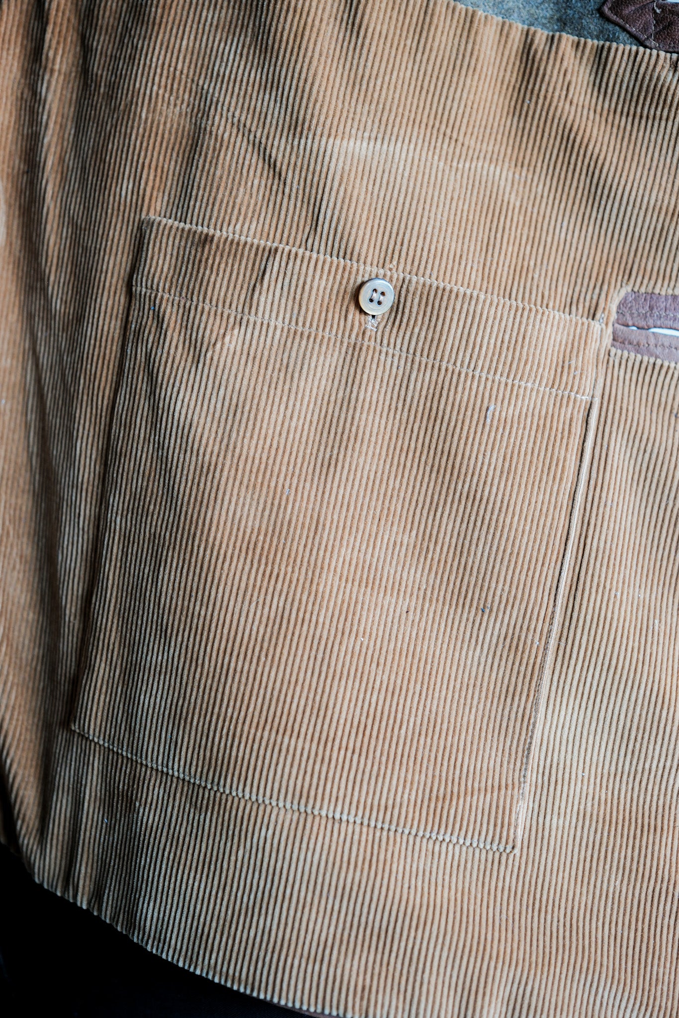 【~40's】British Army Jerkin Leather Vest "Modified"