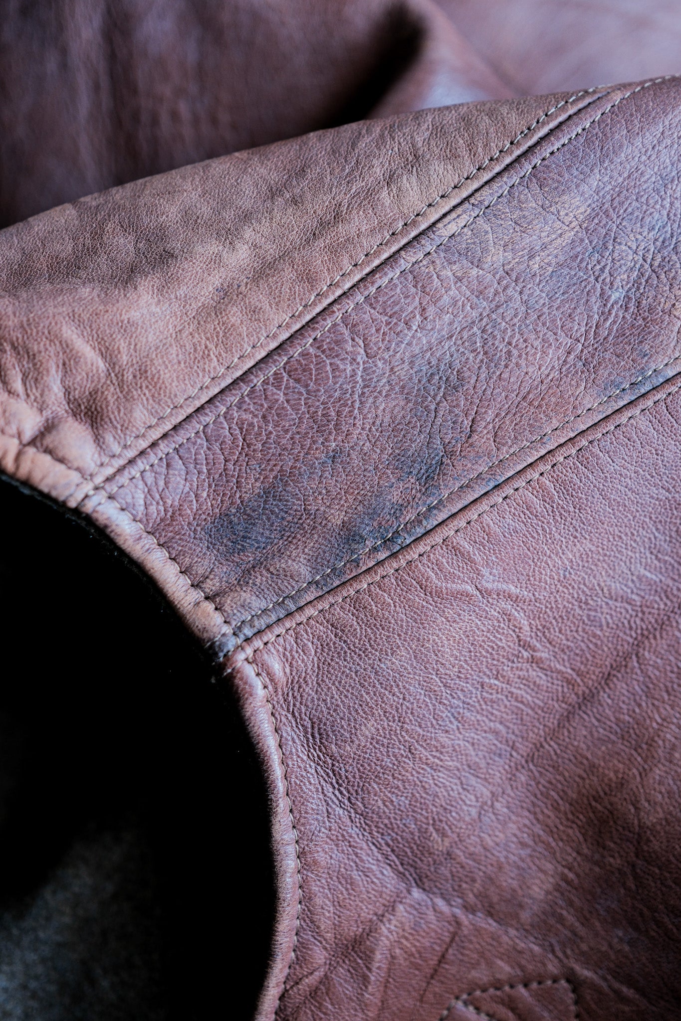 【~40's】British Army Jerkin Leather Vest "Modified"