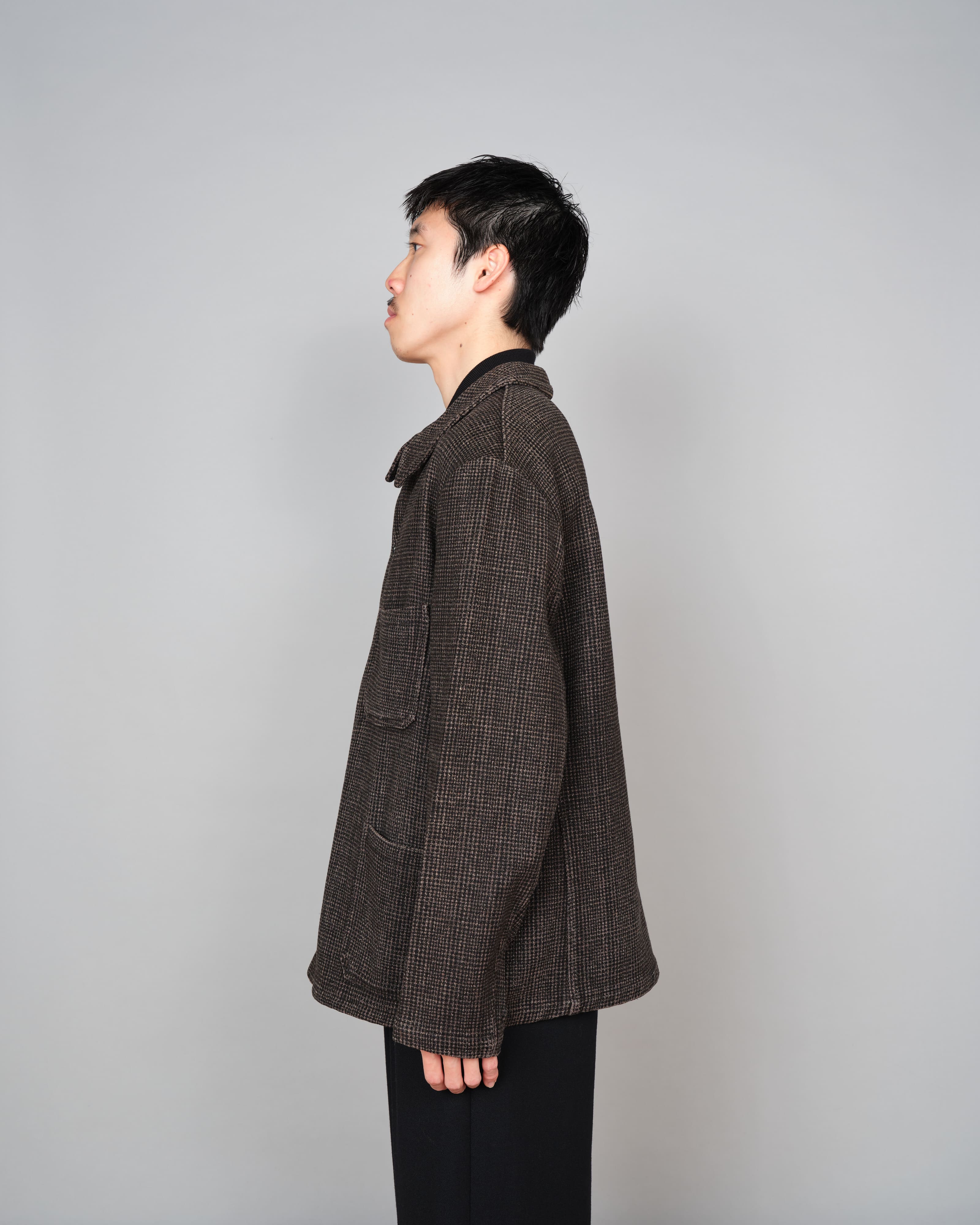 【~50’s】French Vintage Wool Plaid Work Jacket "Pascal"