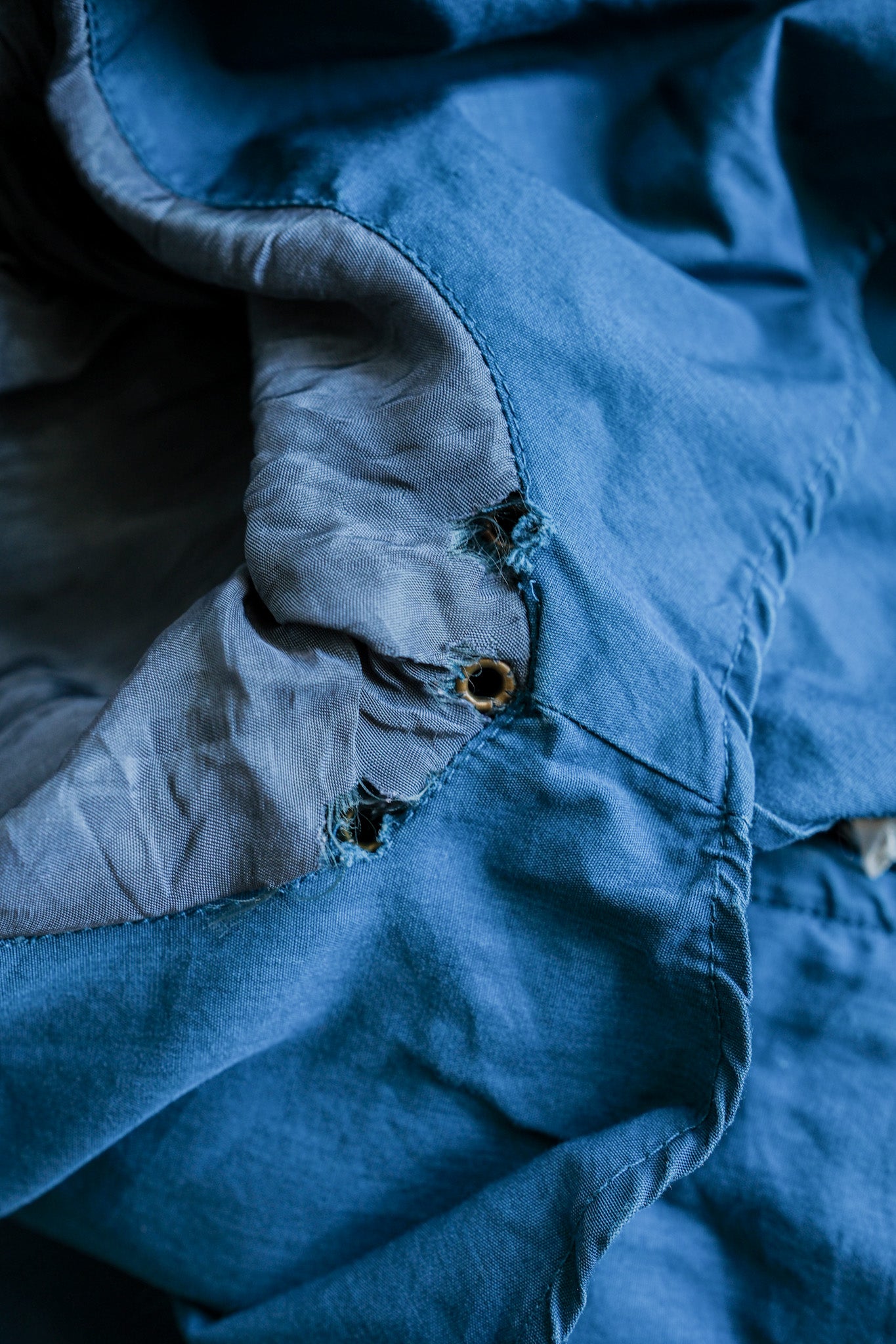 【~80's】Old GIORGIO ARMANI 2 Tone Zip Up Cotton Blouson