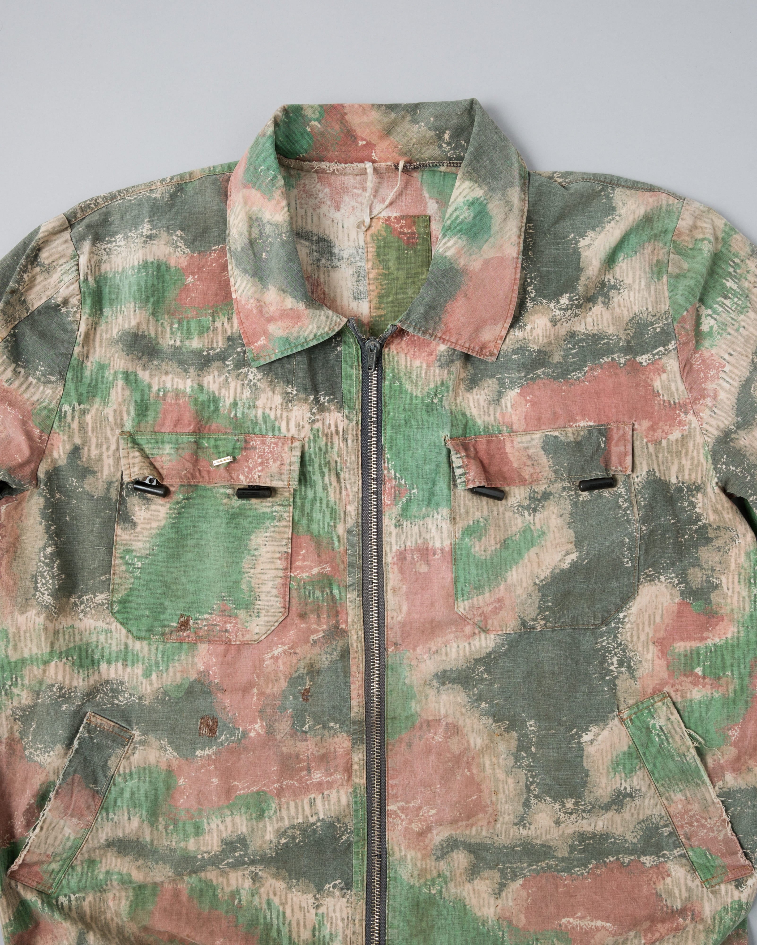 【~60's】Czechoslovakian Army Sumpfmuster Pattern Camouflage Zip Up Jacket "Localmade"