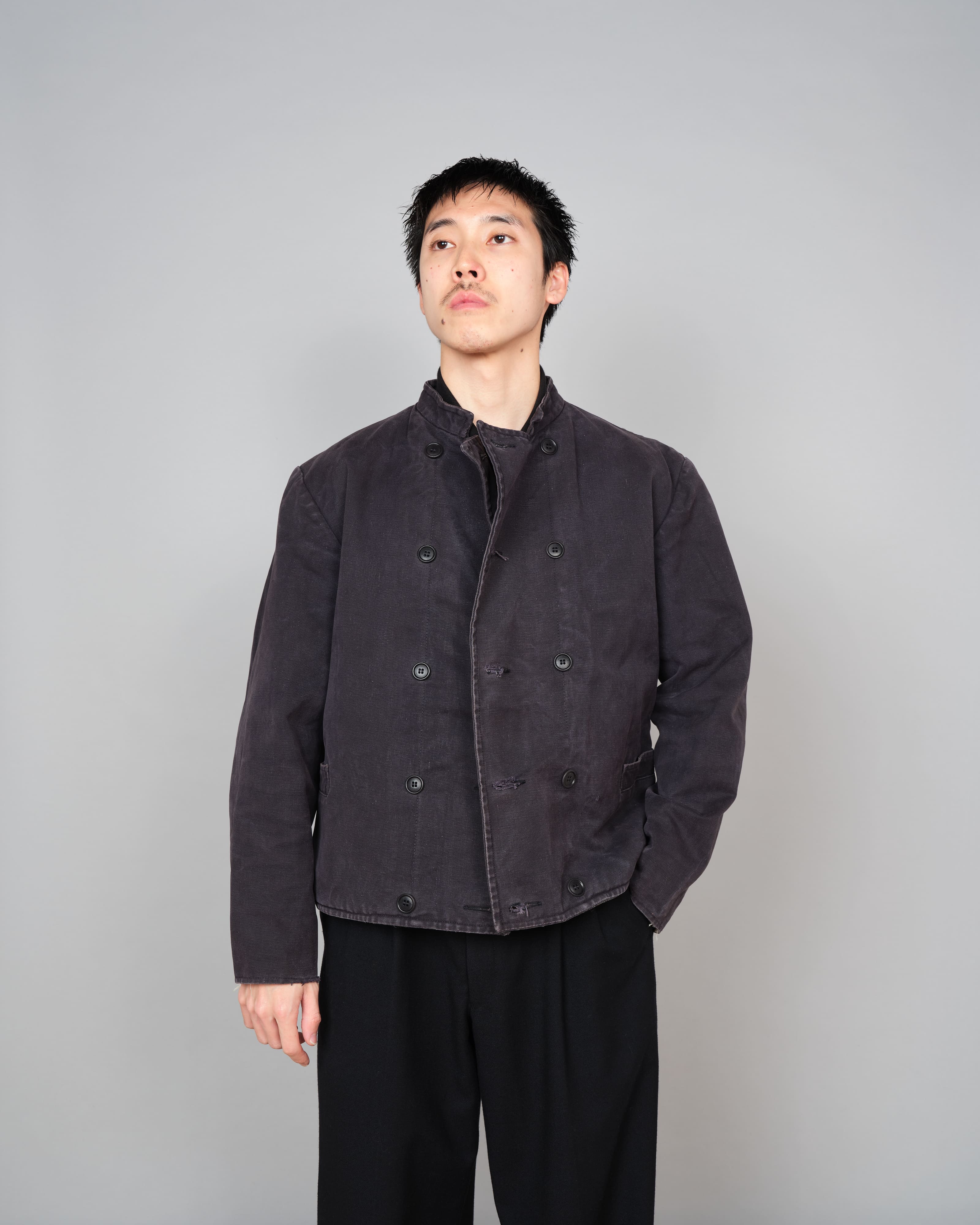 【~30's】Swedish Army Double Breasted Tank Crew Jacket Size.N100M