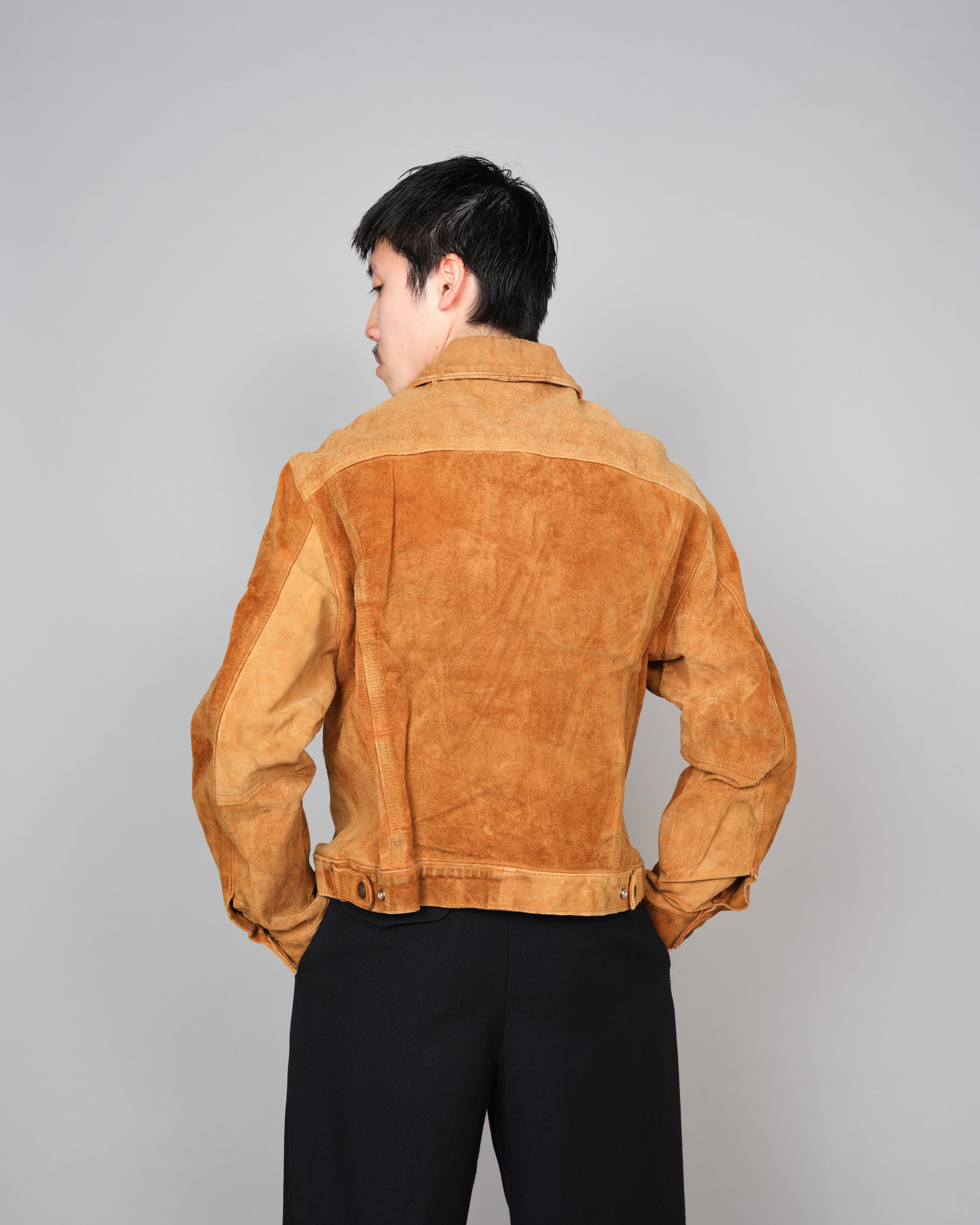 【~70's】Vintage Levi's Suede Leather Trucker Jacket