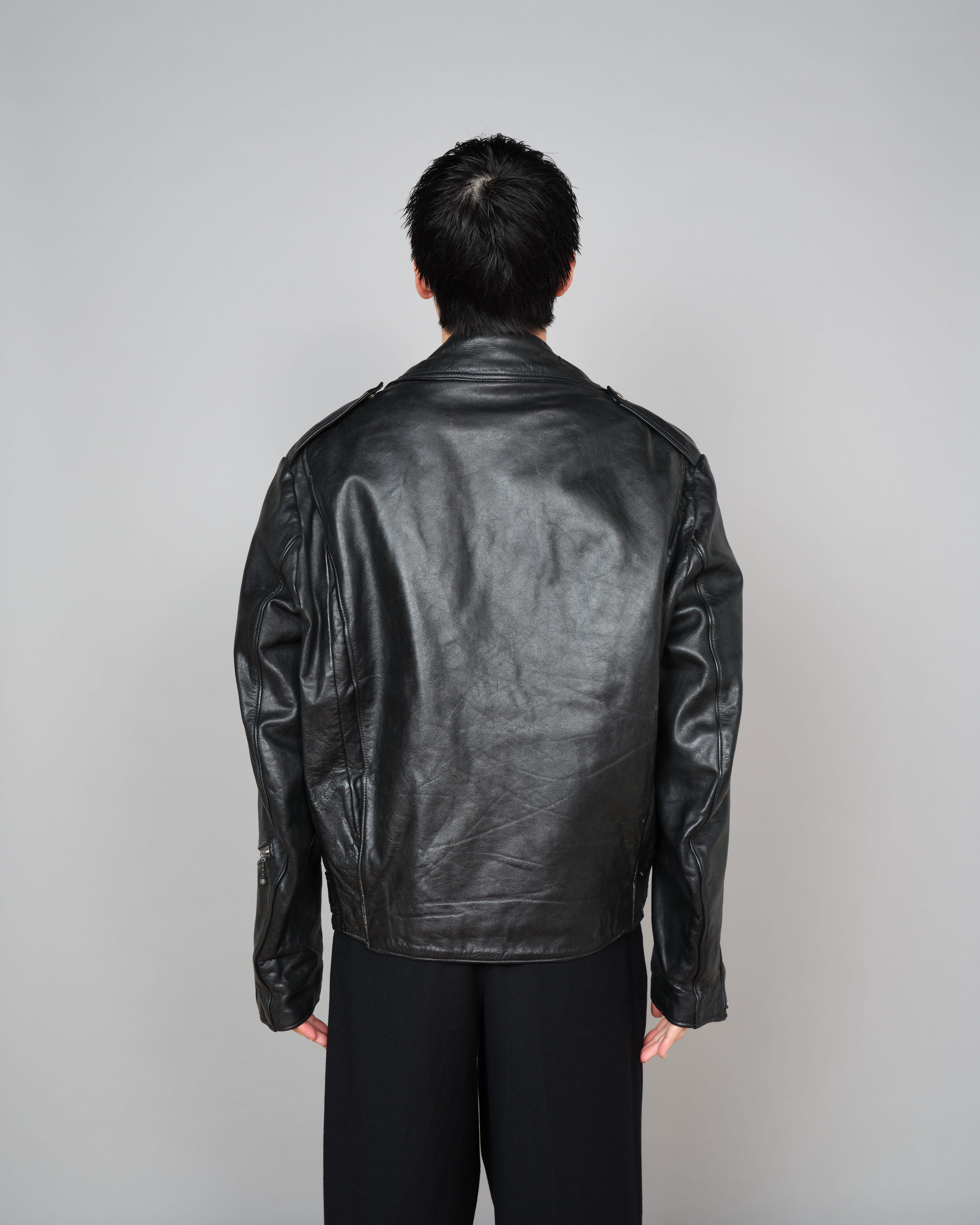 【~70’s】Vintage Lewis Leathers Leather Double Riders Jacket Size.42 "BRONX"