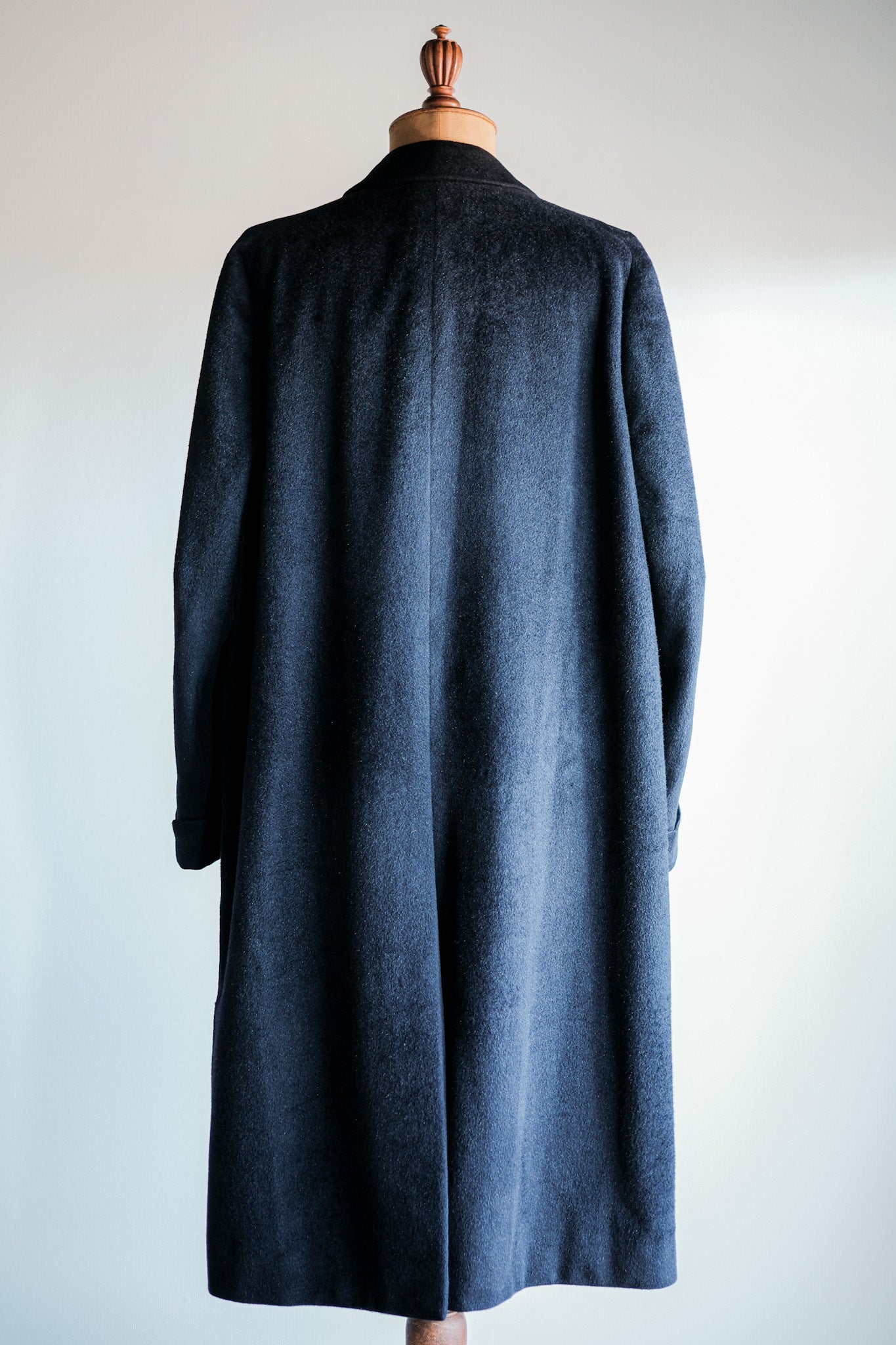 【~00's】Old ARNYS PARIS Saddle Shoulder Angora Balmacaan Coat Size.42