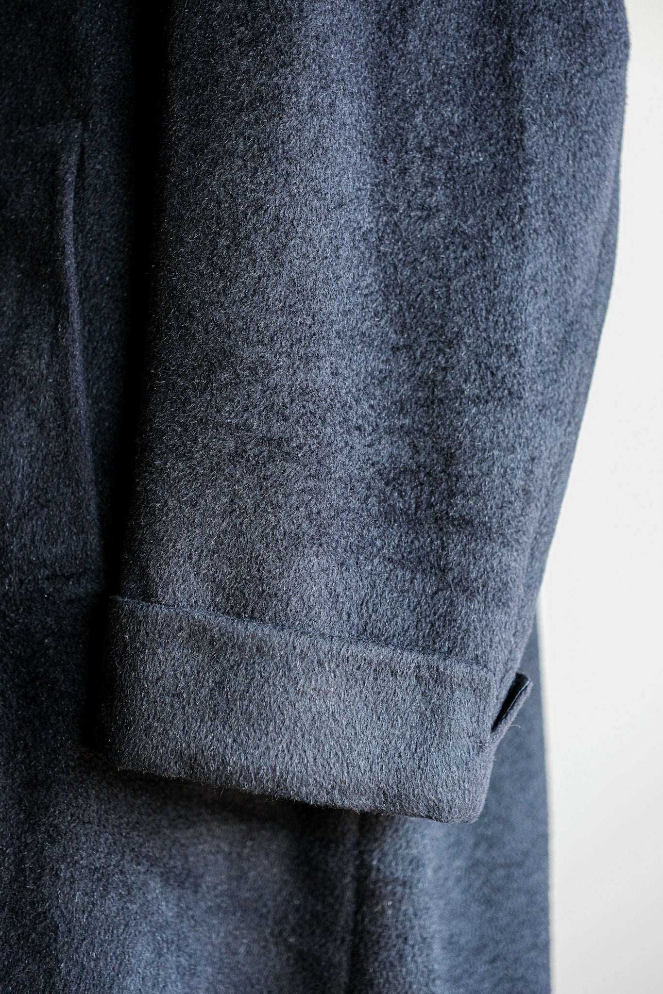 【~00's】Old ARNYS PARIS Saddle Shoulder Angora Balmacaan Coat Size.42