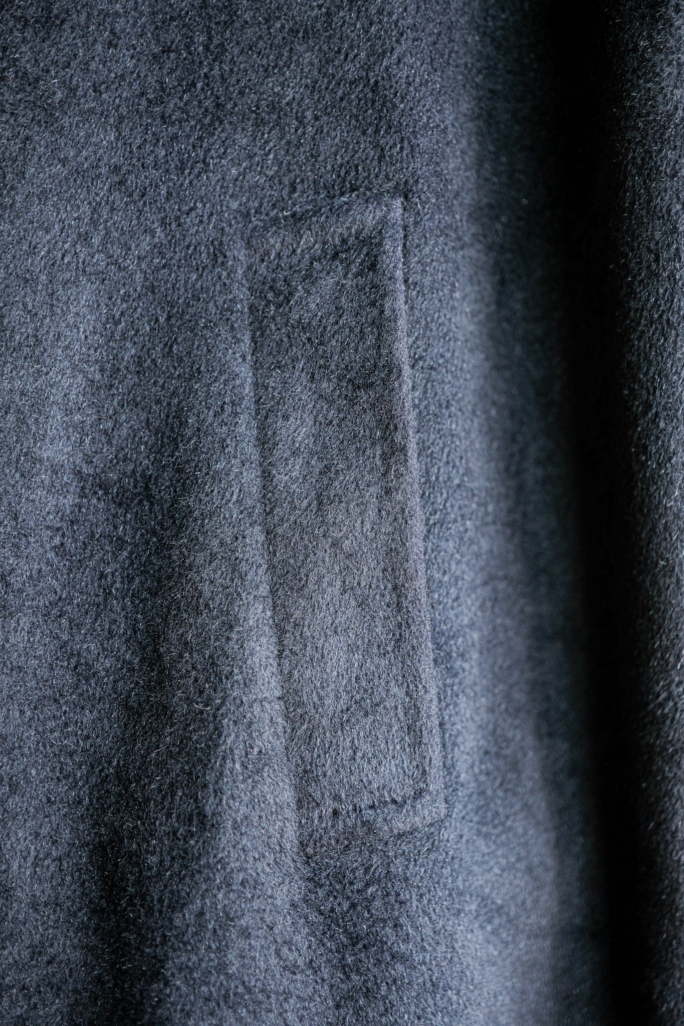 【~00's】Old ARNYS PARIS Saddle Shoulder Angora Balmacaan Coat Size.42