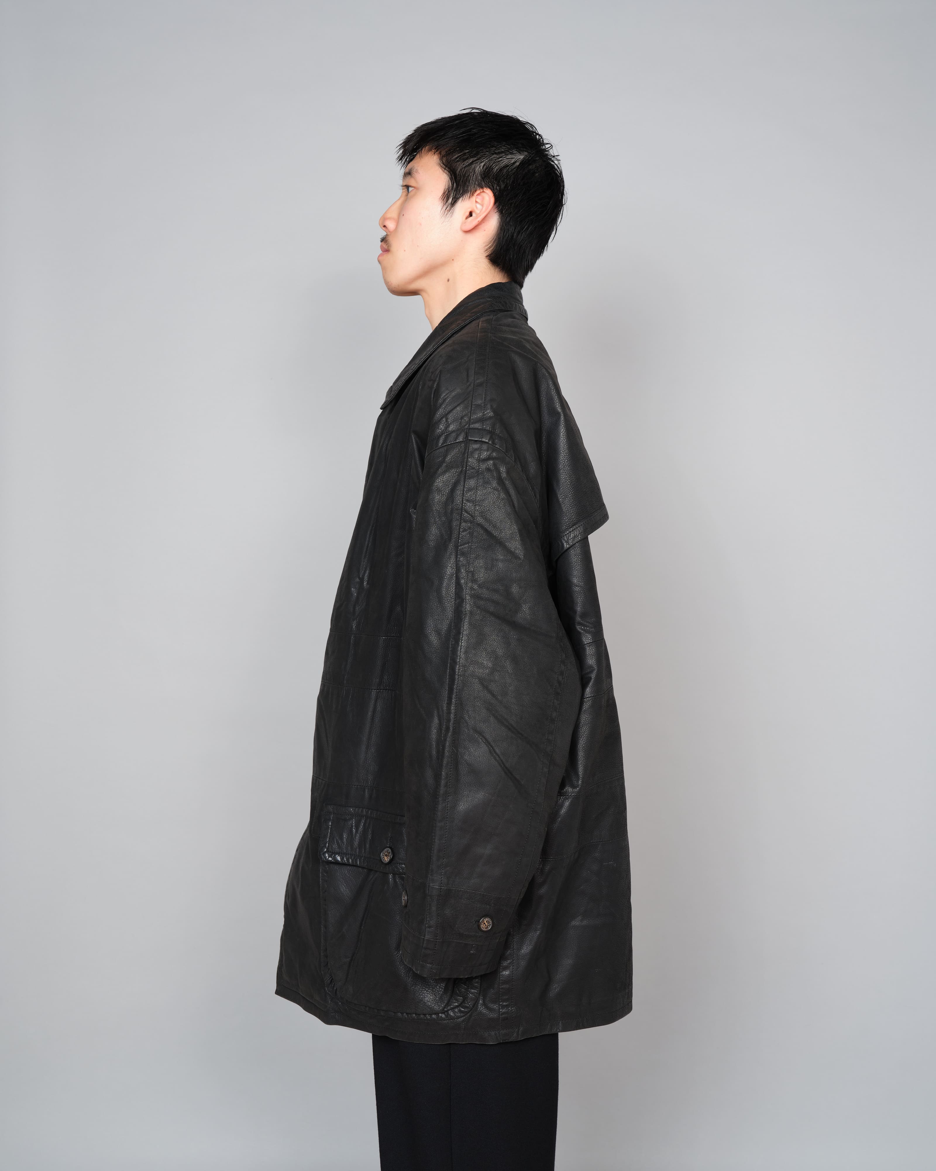 【~90's】Old SERAPHIN Deerskin Leather Jacket Size.52 "MARIE-LOUISE 別注"