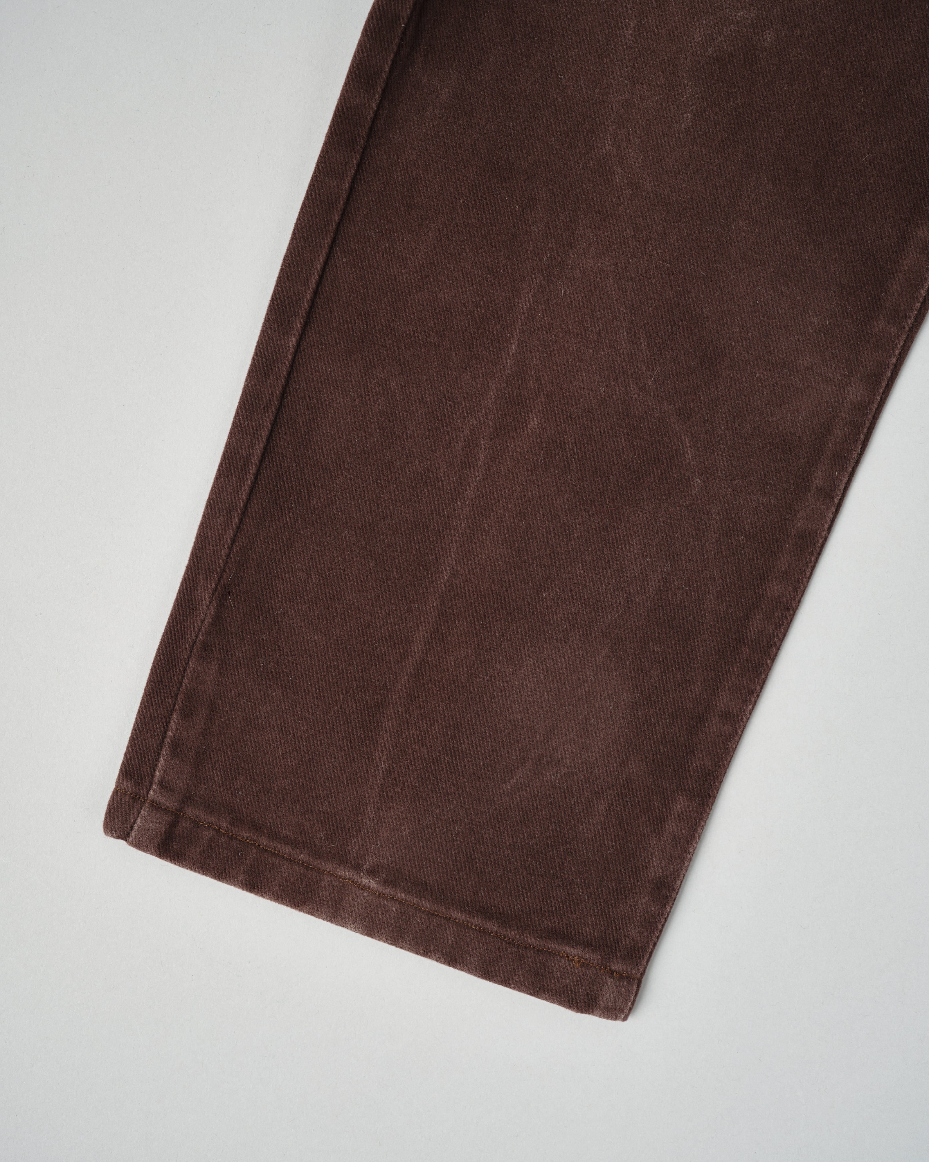 【~90’s】Old ARMANI JEANS Brown Cotton Twill Trousers Size.30