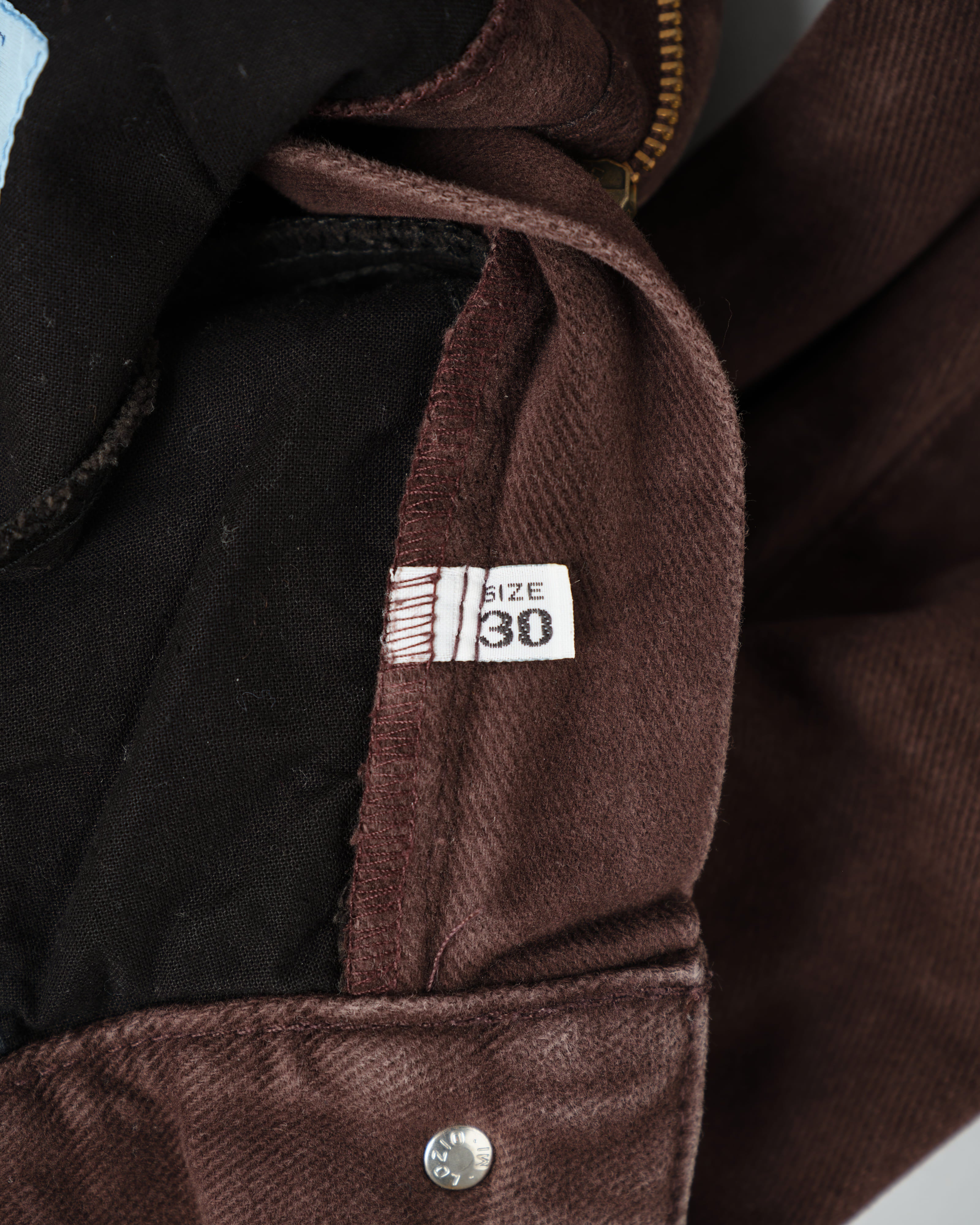 【~90’s】Old ARMANI JEANS Brown Cotton Twill Trousers Size.30