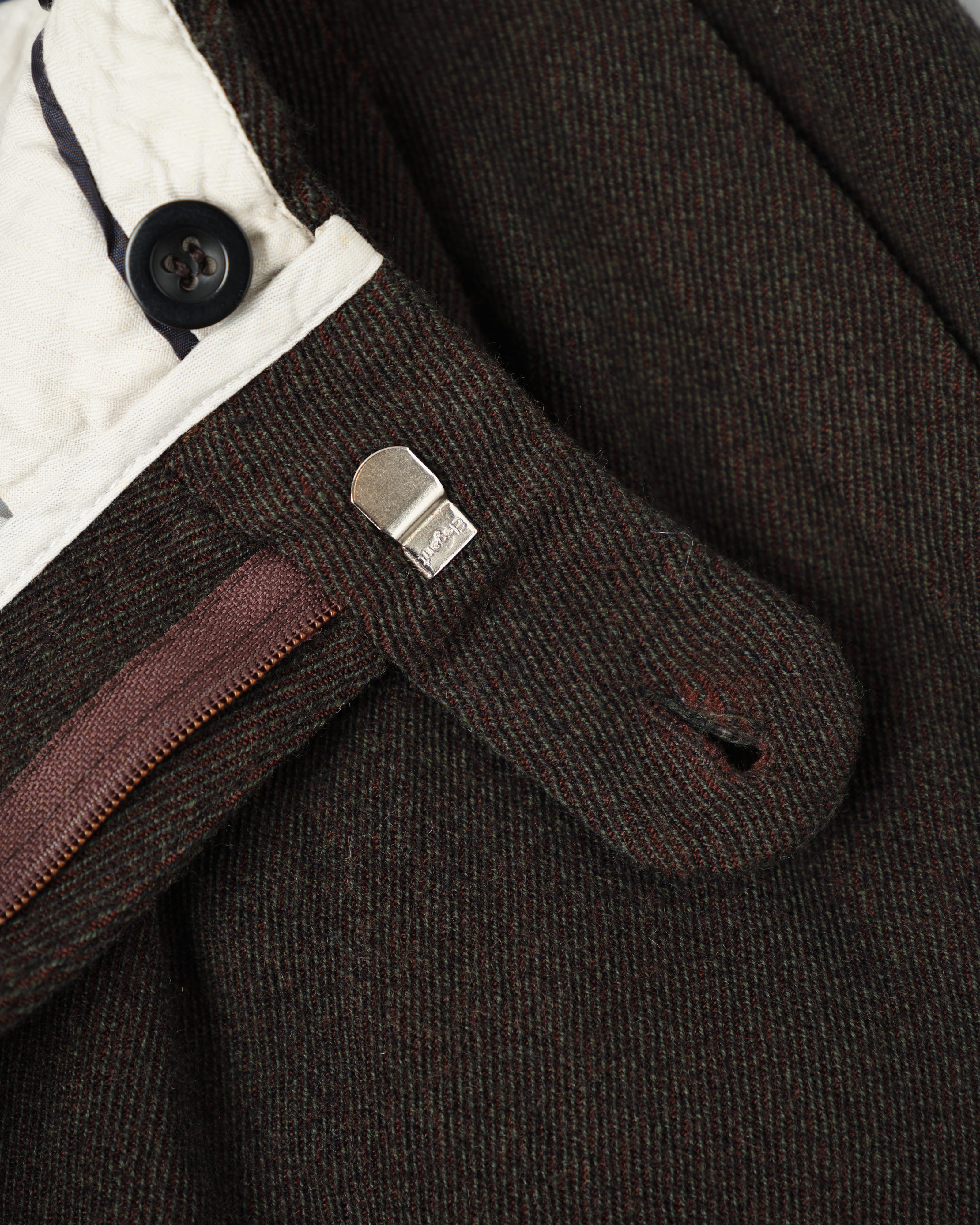 【~90's】Old Hermès Paris 2 Tuck Wool Trousers Size.50