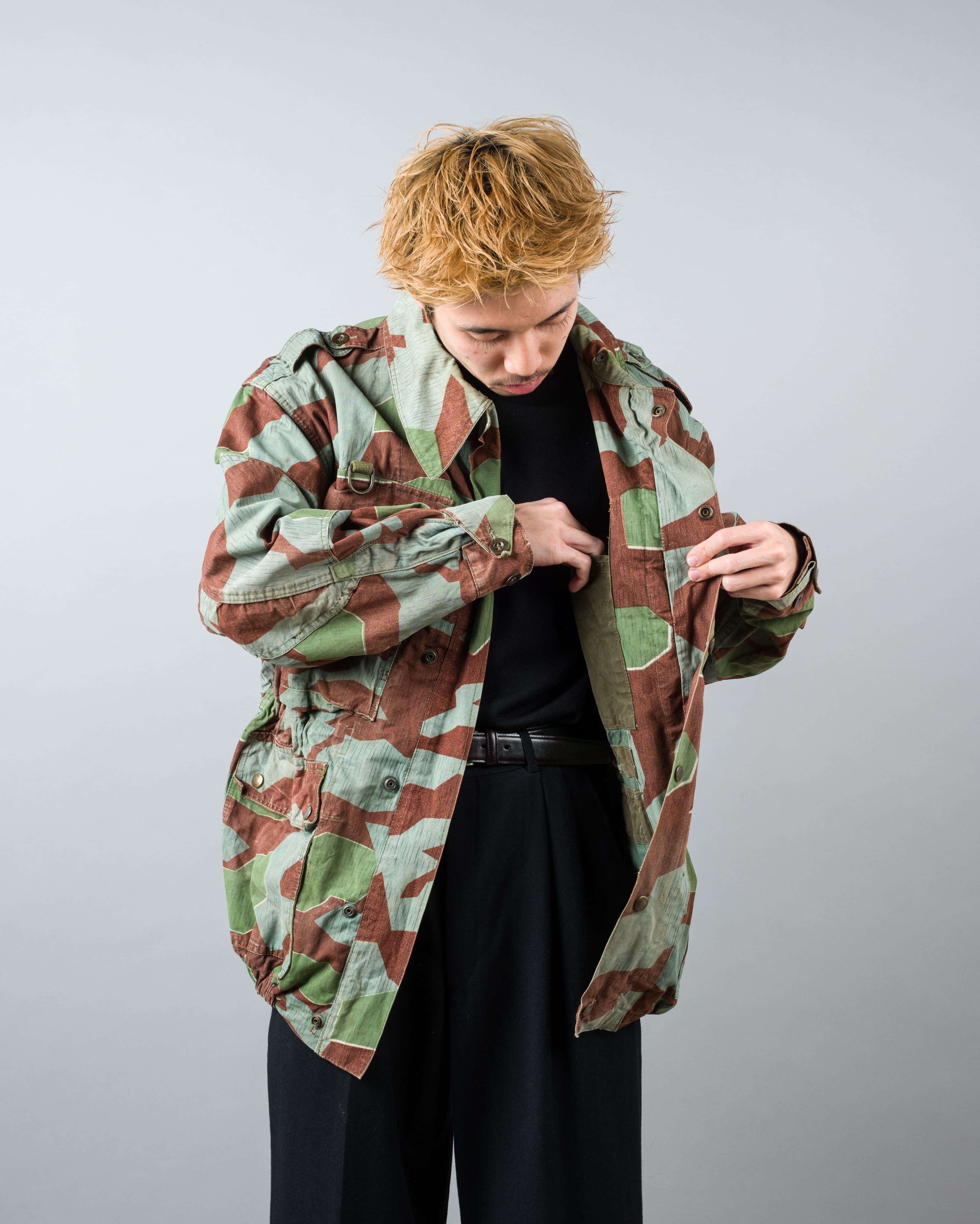 【~50’s】German Army Splinter Camouflage Paratrooper Jacket "Modified" "Bundeswehr"