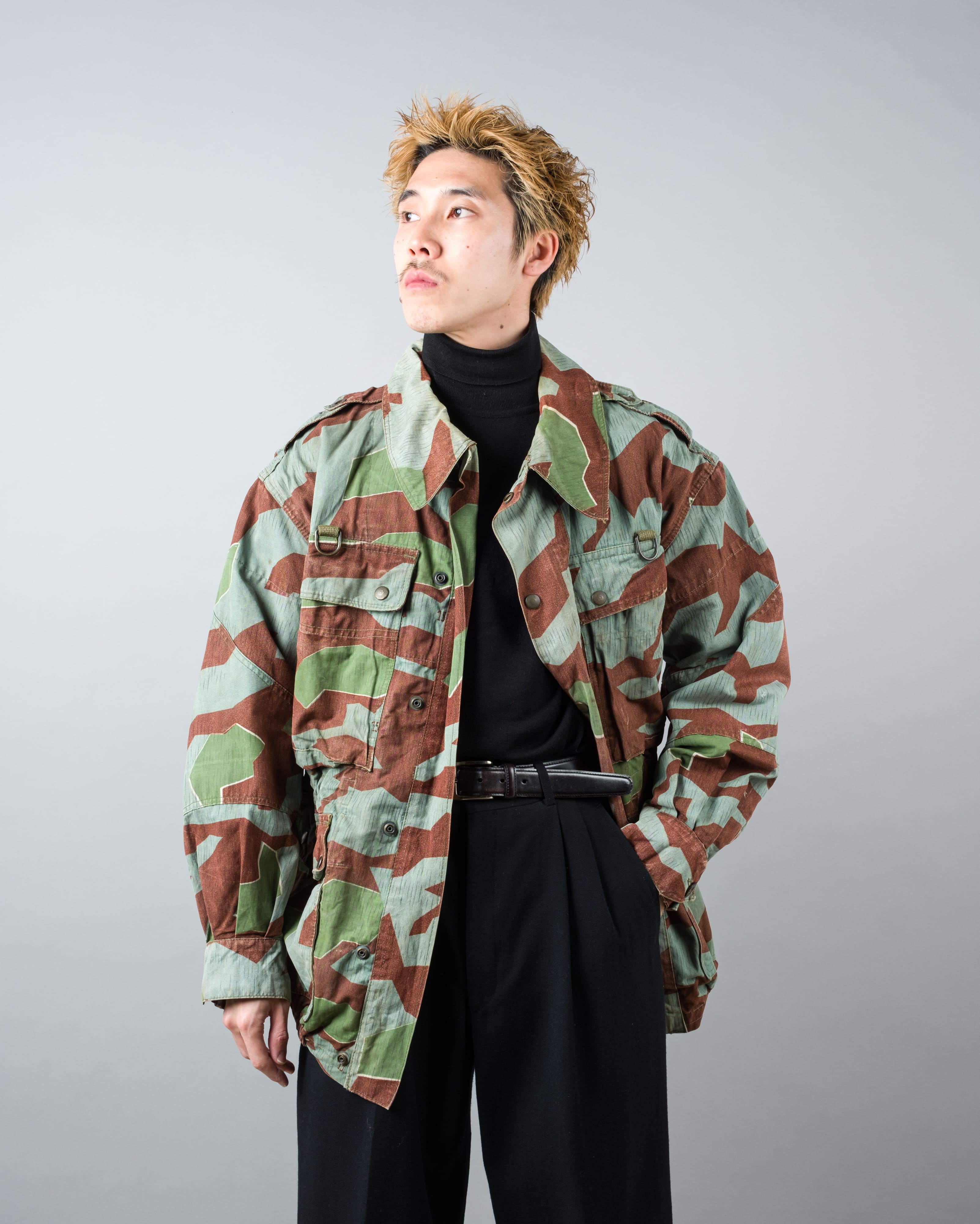 【~50’s】German Army Splinter Camouflage Paratrooper Jacket "Modified" "Bundeswehr"