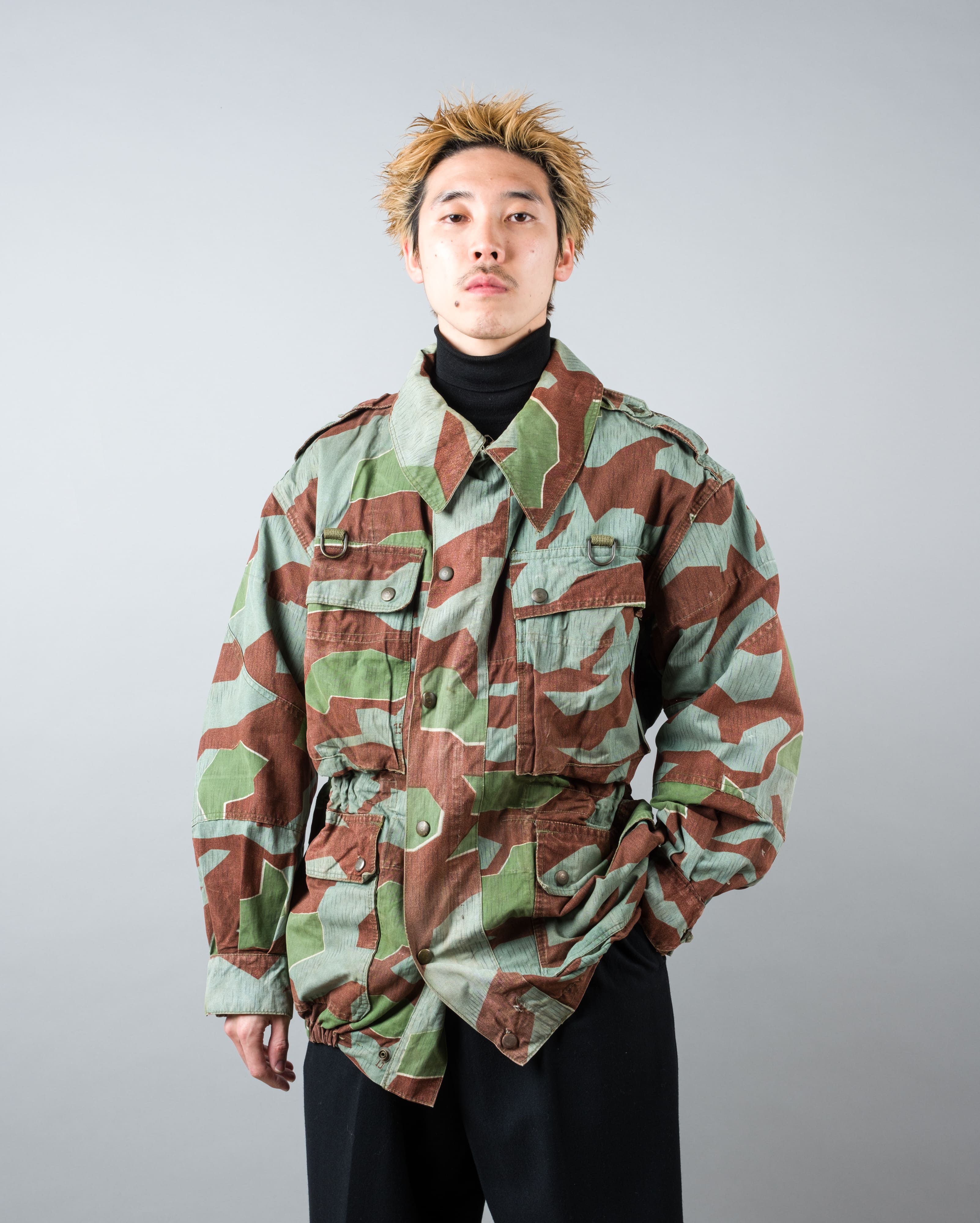 【~50’s】German Army Splinter Camouflage Paratrooper Jacket "Modified" "Bundeswehr"