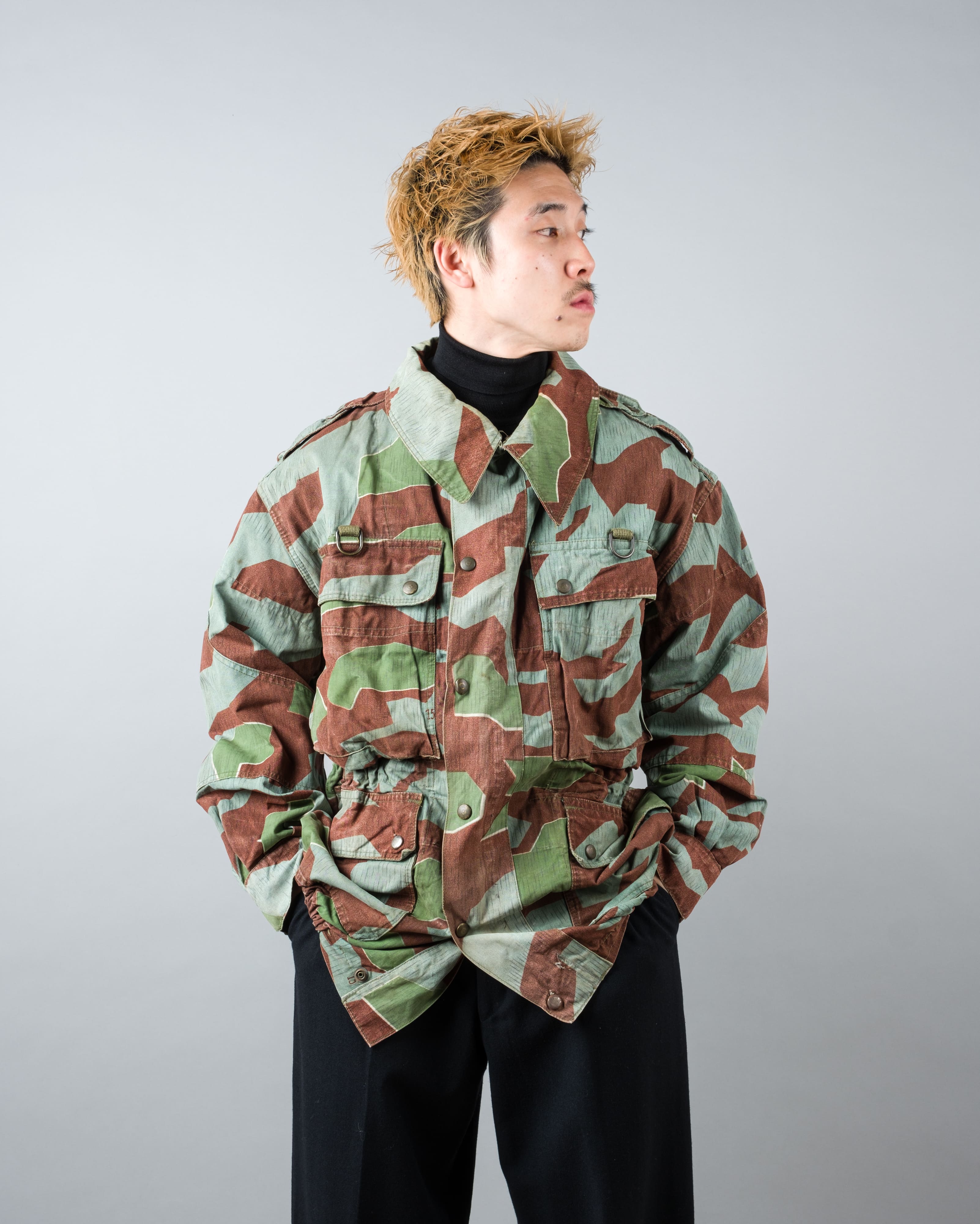 【~50’s】German Army Splinter Camouflage Paratrooper Jacket "Modified" "Bundeswehr"