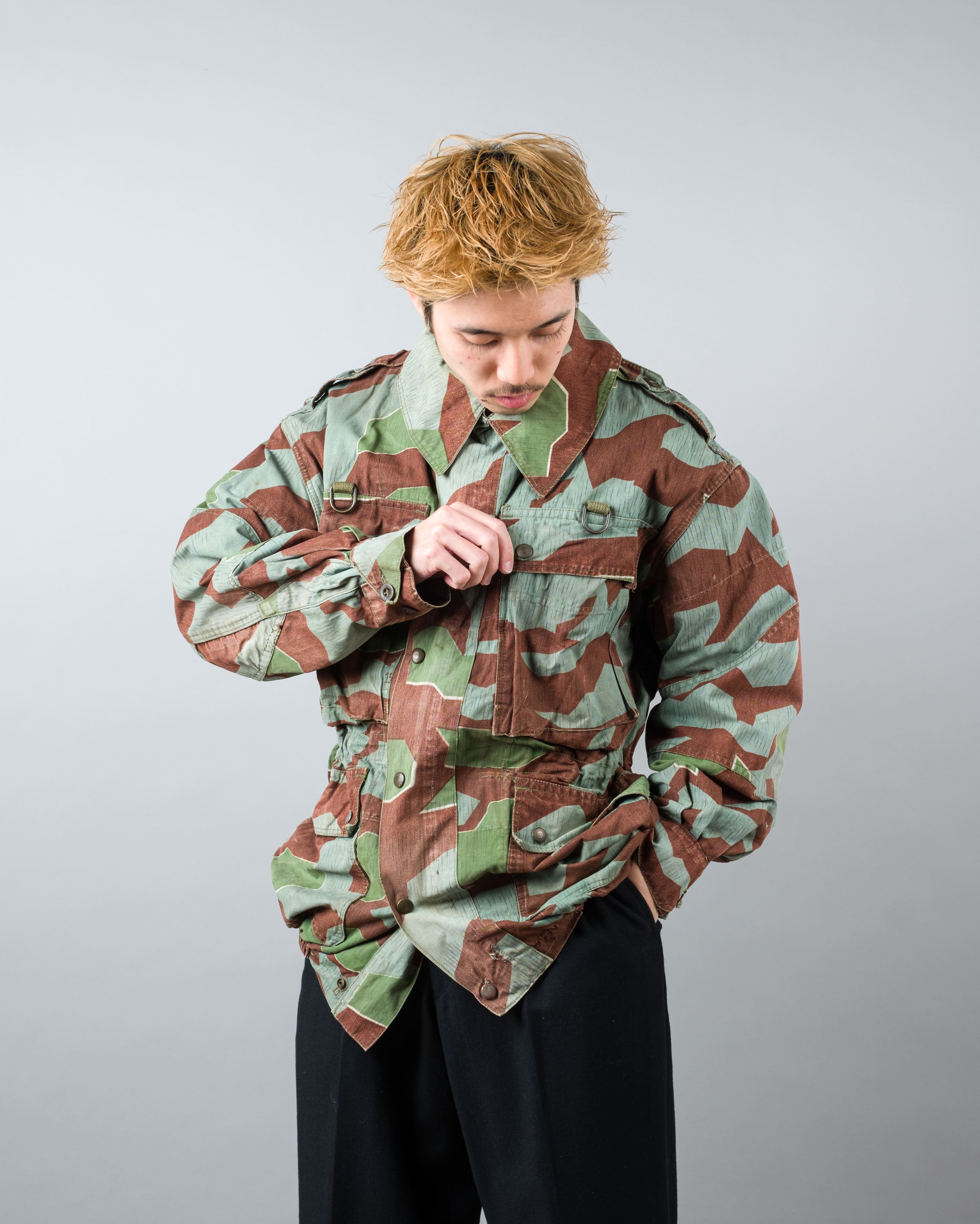 【~50’s】German Army Splinter Camouflage Paratrooper Jacket "Modified" "Bundeswehr"