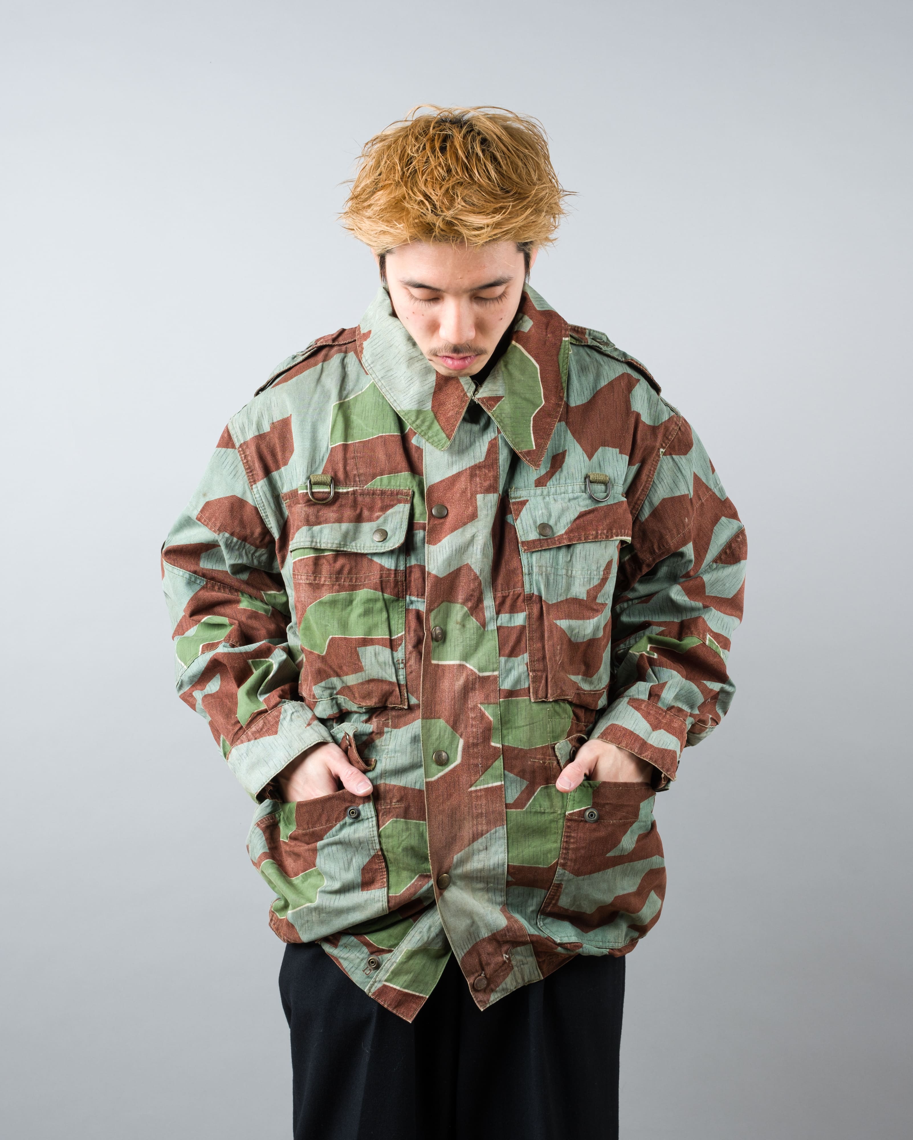 【~50’s】German Army Splinter Camouflage Paratrooper Jacket "Modified" "Bundeswehr"