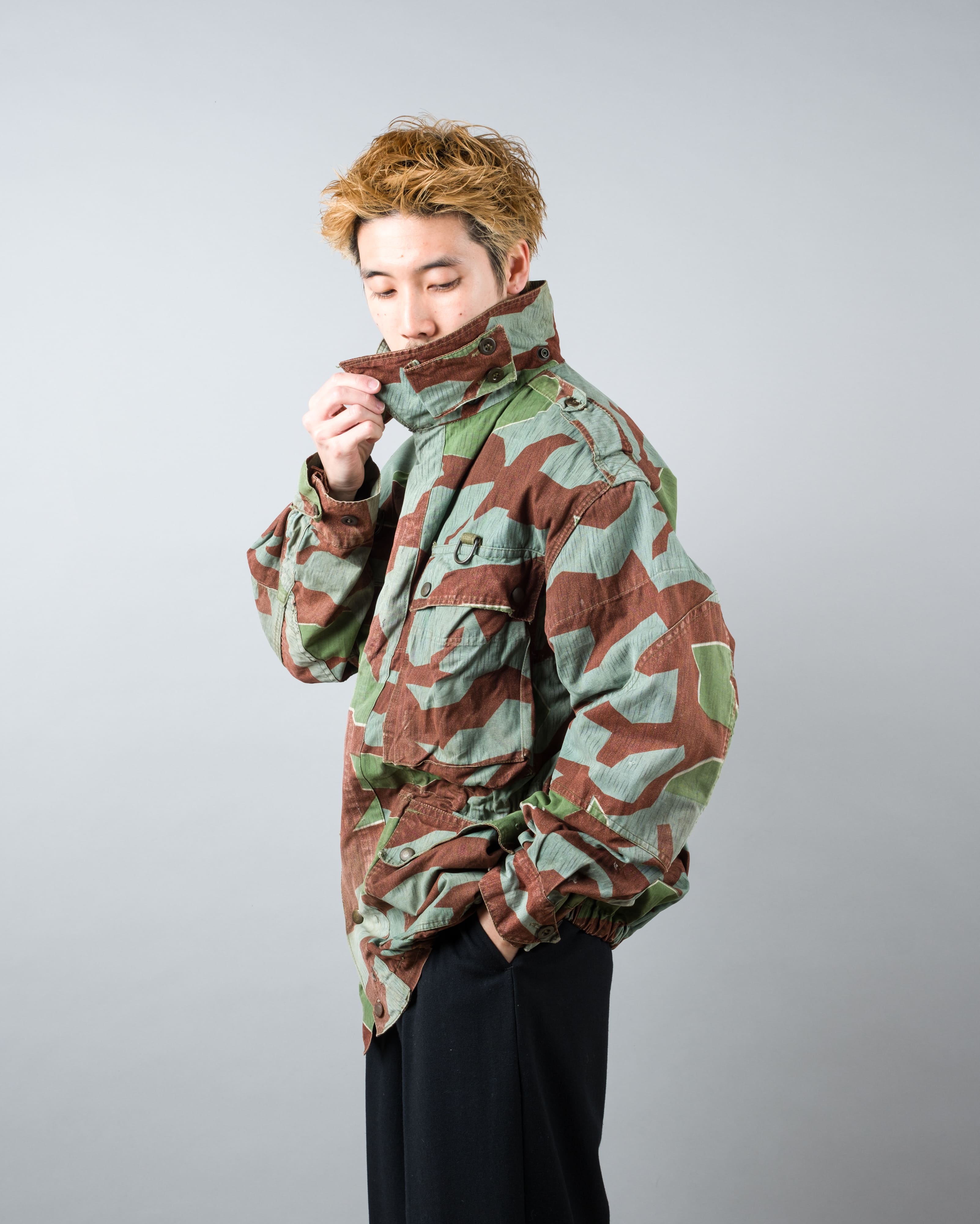 【~50’s】German Army Splinter Camouflage Paratrooper Jacket "Modified" "Bundeswehr"