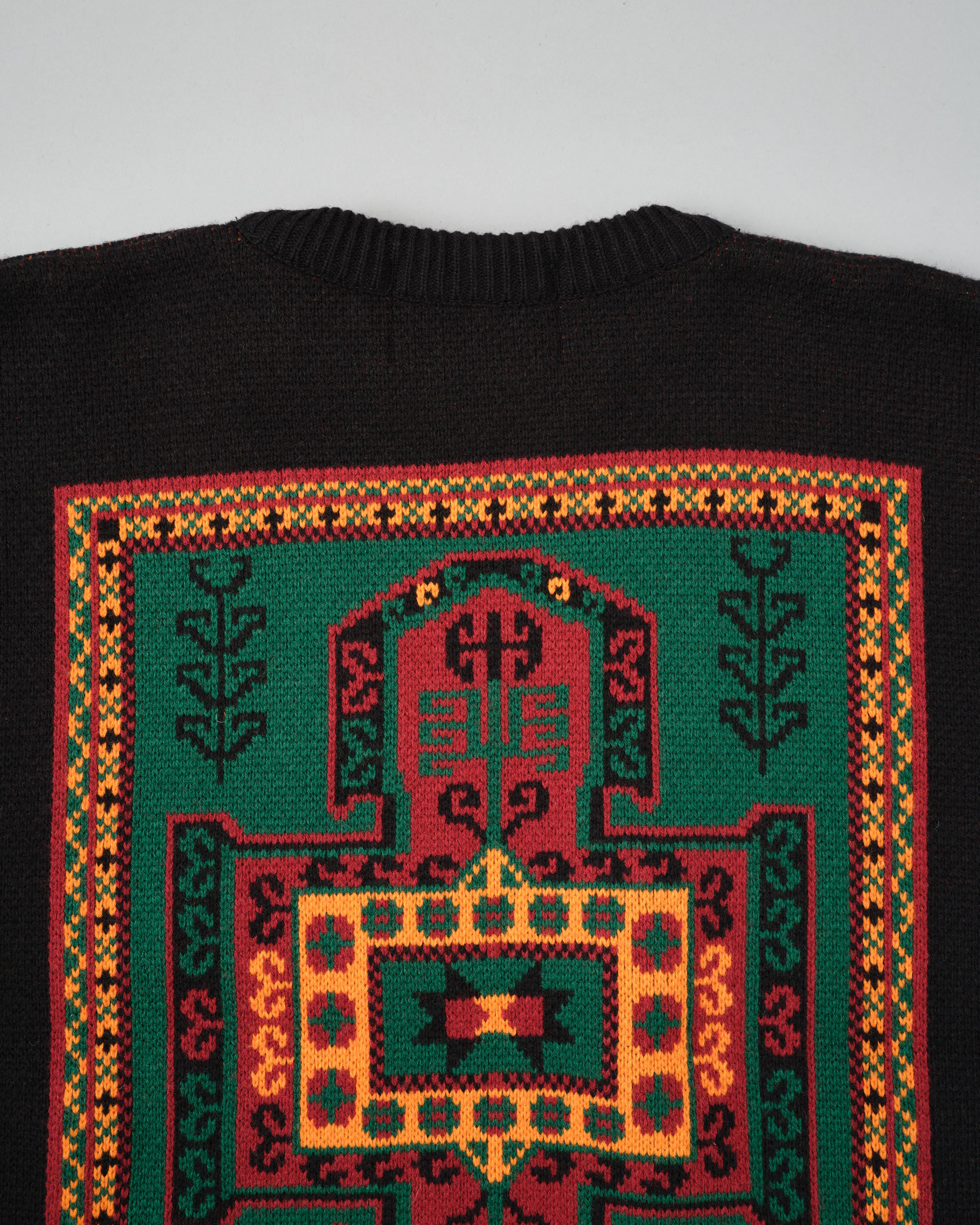 【~70's】French Vintage Wool Acrylic Patterned Sweater