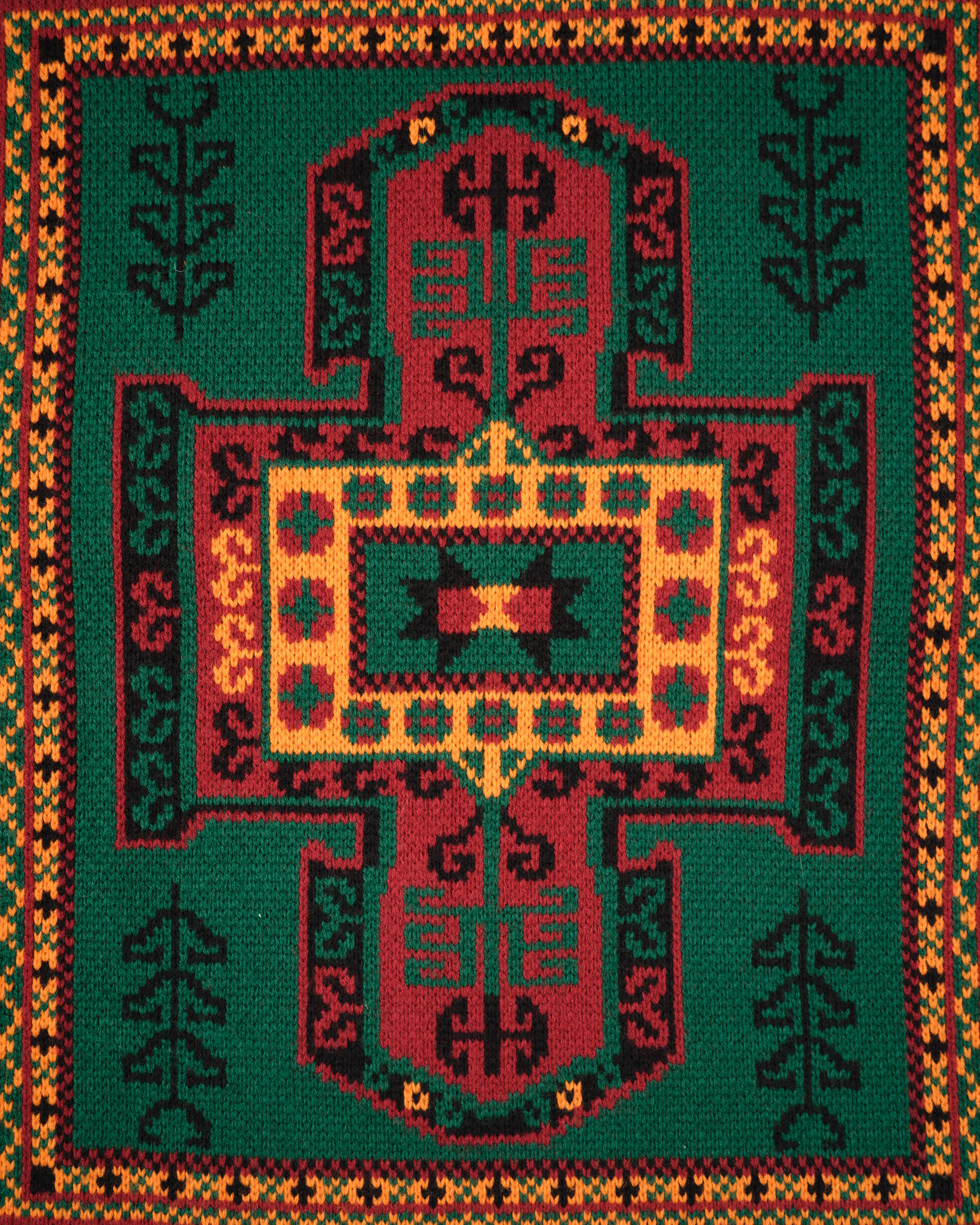 【~70's】French Vintage Wool Acrylic Patterned Sweater