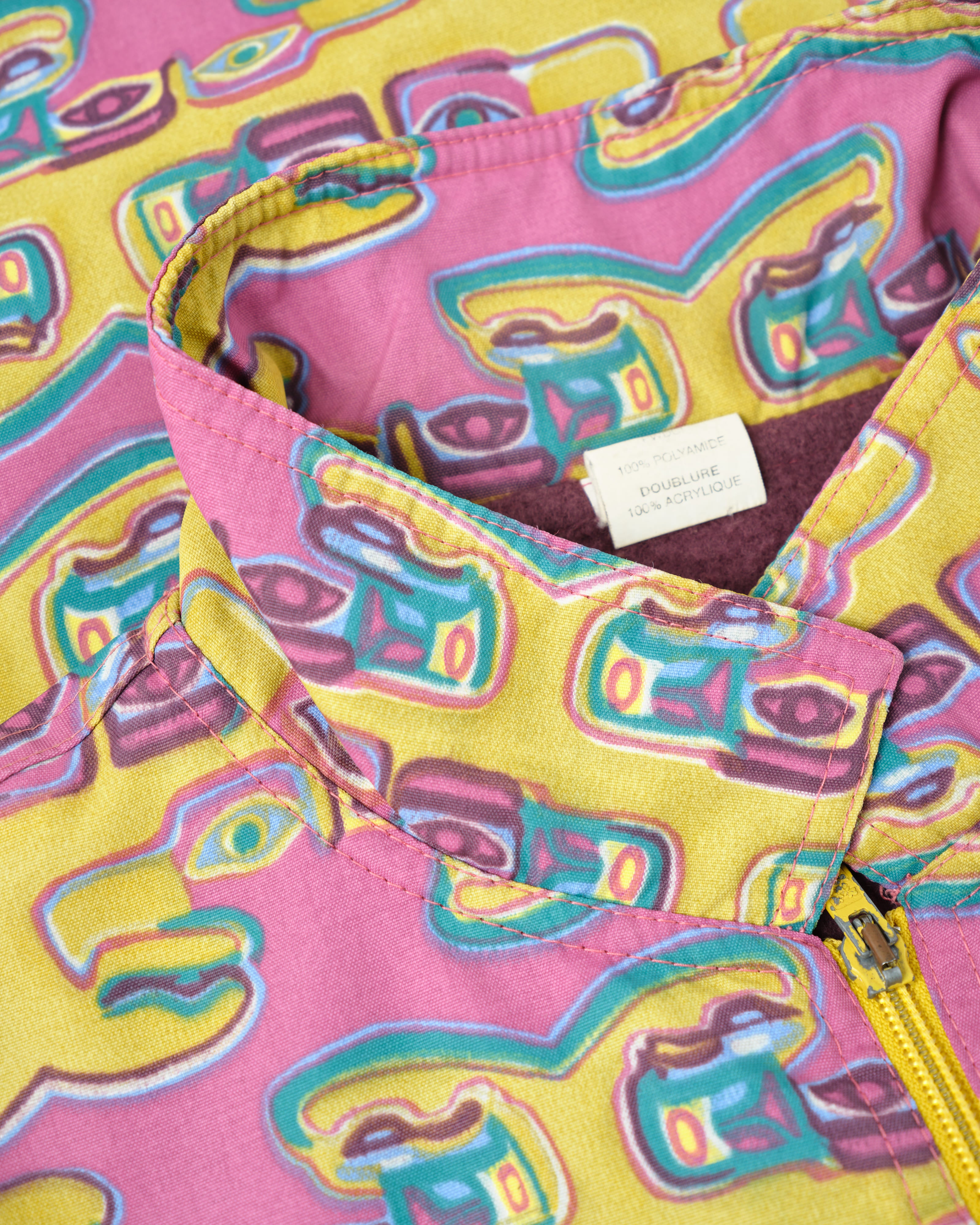 【~90’s】Old OXBOW Polyamide Patterned Wind Coat Size.S