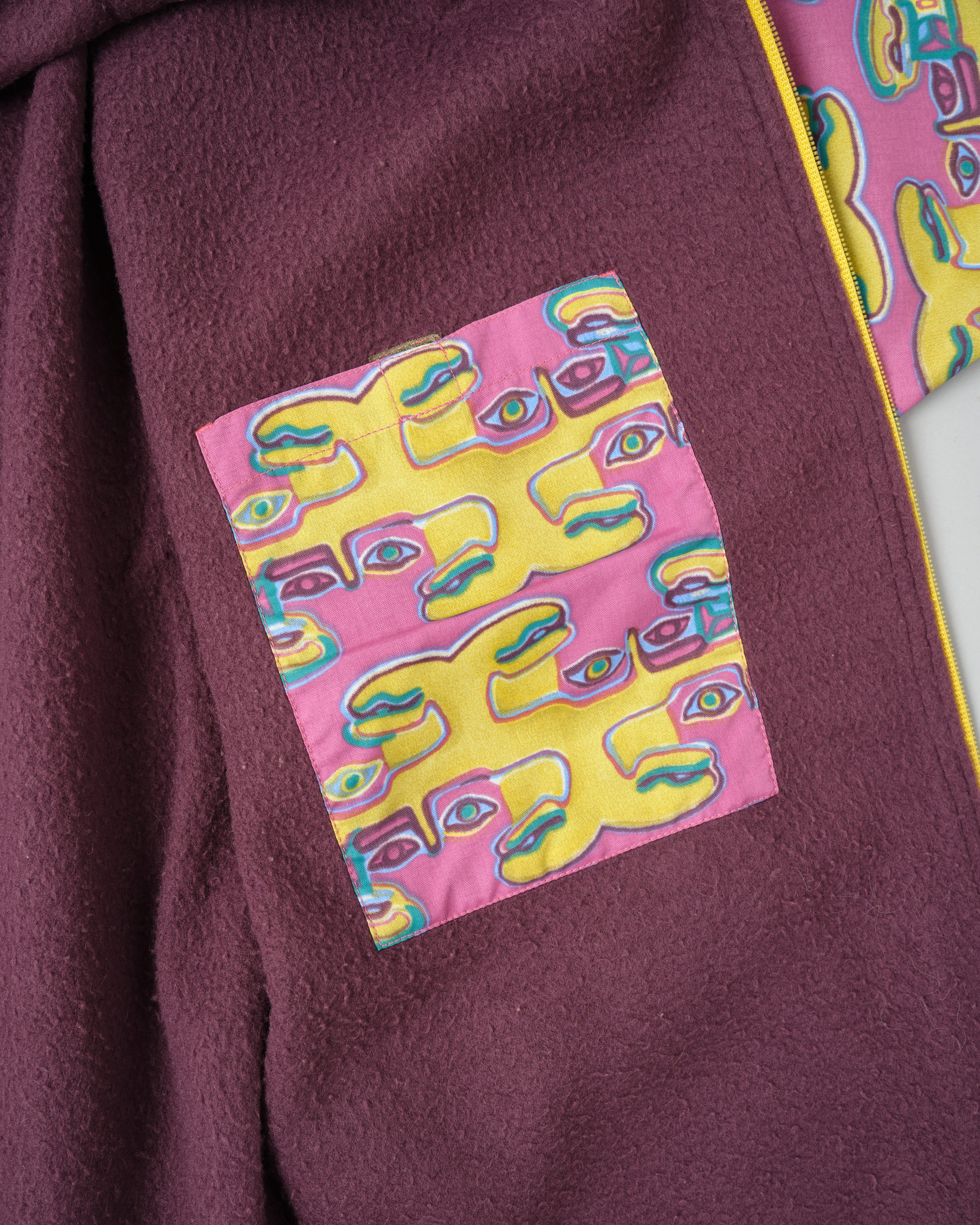 【~90’s】Old OXBOW Polyamide Patterned Wind Coat Size.S