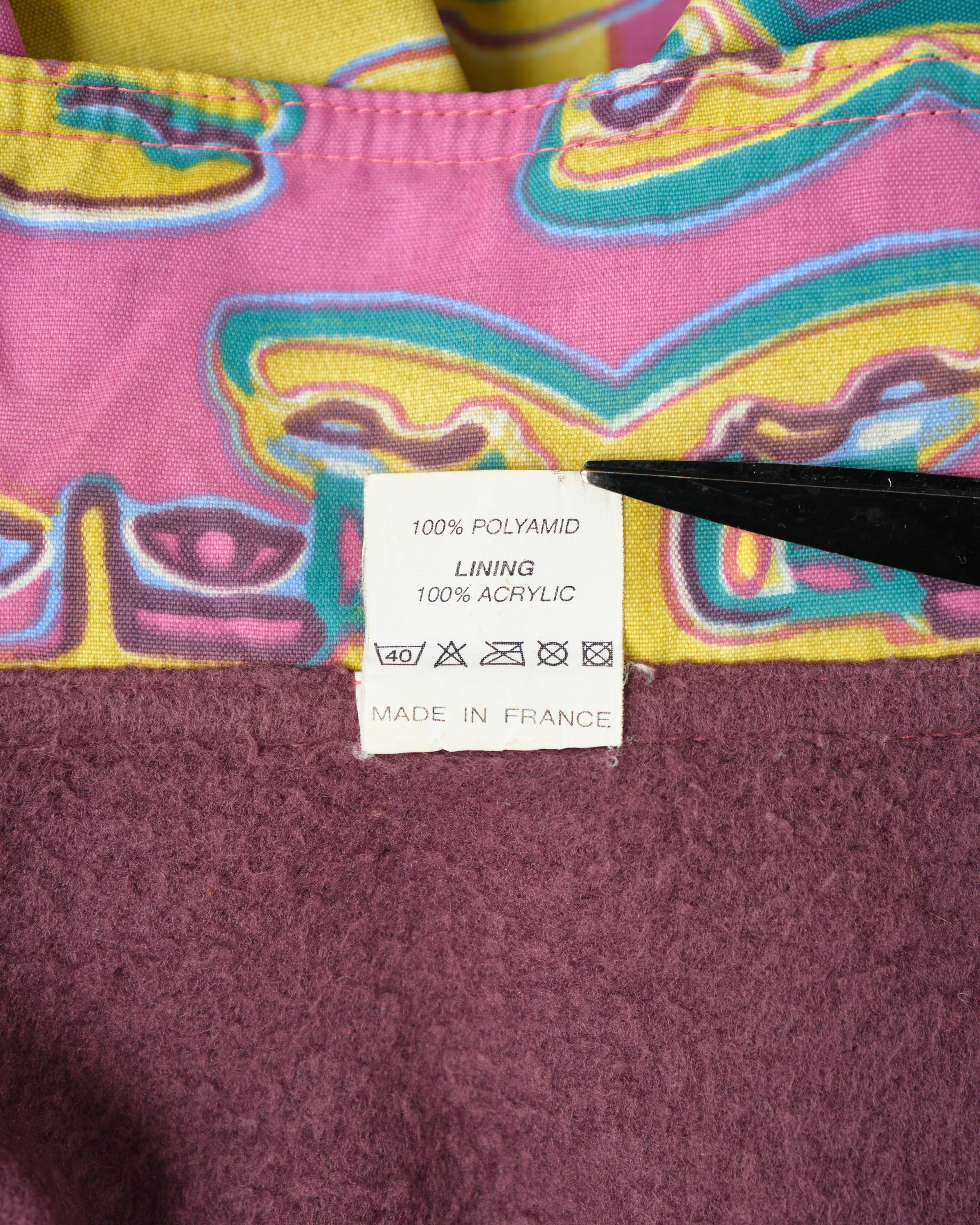 【~90’s】Old OXBOW Polyamide Patterned Wind Coat Size.S