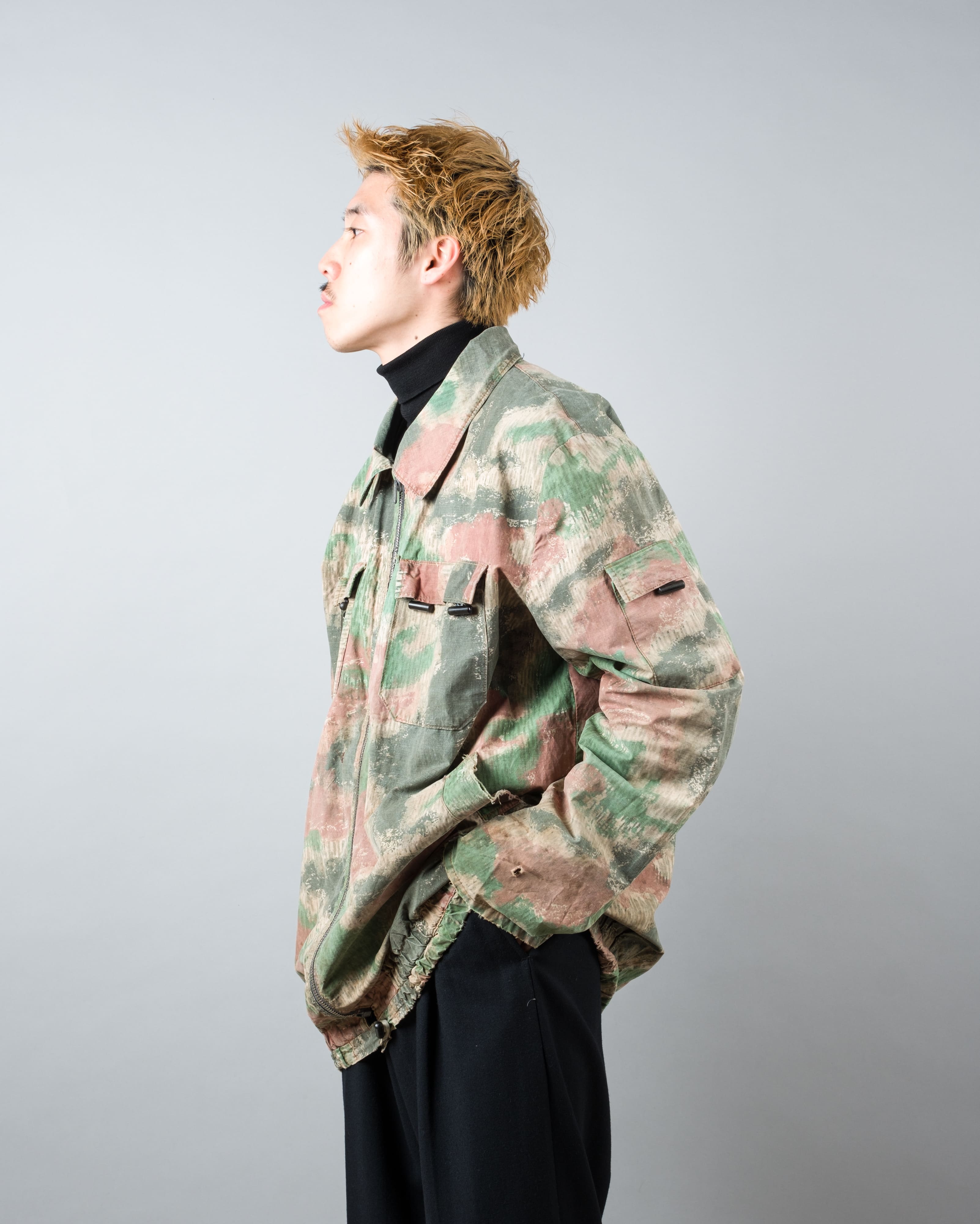 【~60's】Czechoslovakian Army Sumpfmuster Pattern Camouflage Zip Up Jacket "Localmade"