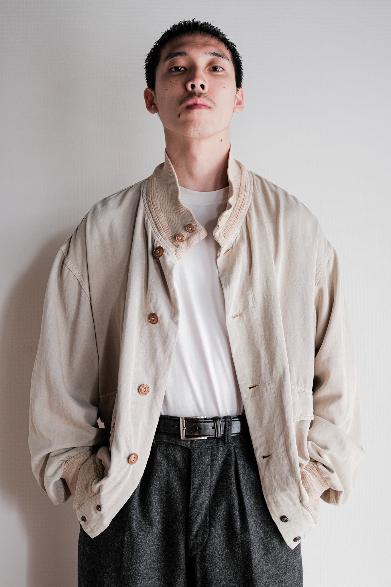 【~80's】Old BONEVILLE Valstarino Type Blouson Size.52