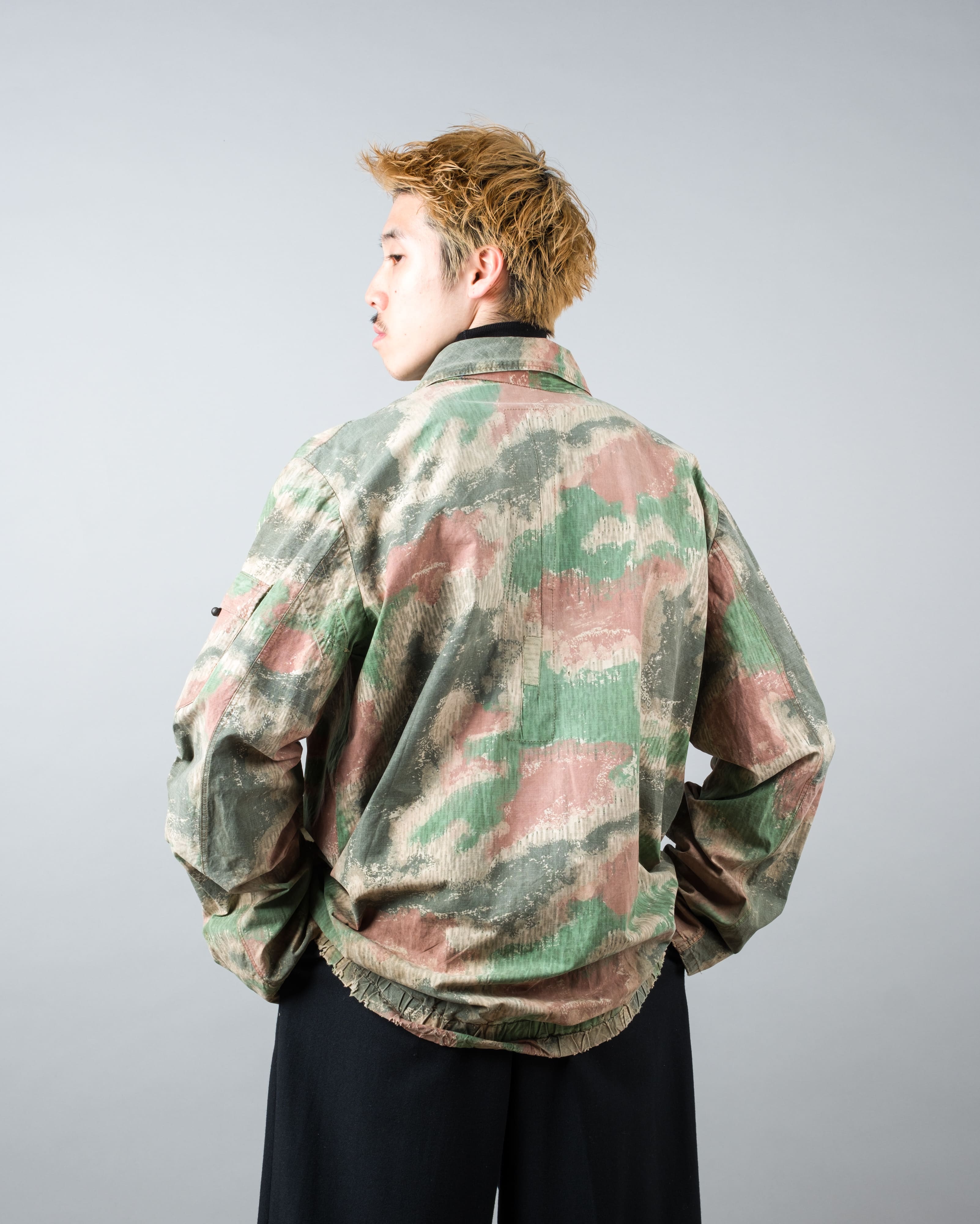 【~60's】Czechoslovakian Army Sumpfmuster Pattern Camouflage Zip Up Jacket "Localmade"