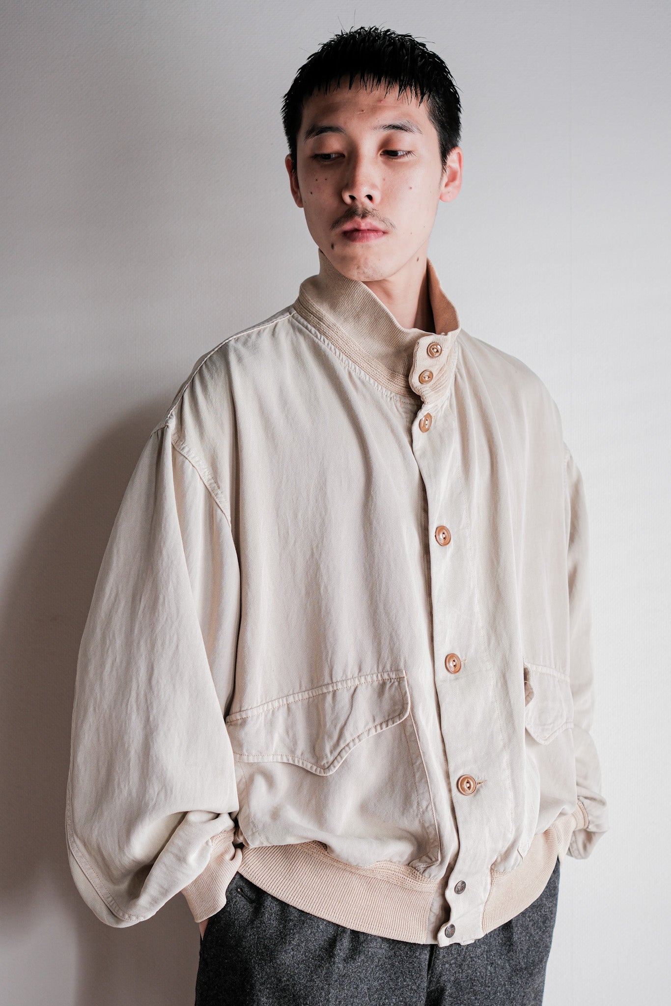 【~80's】Old BONEVILLE Valstarino Type Blouson Size.52