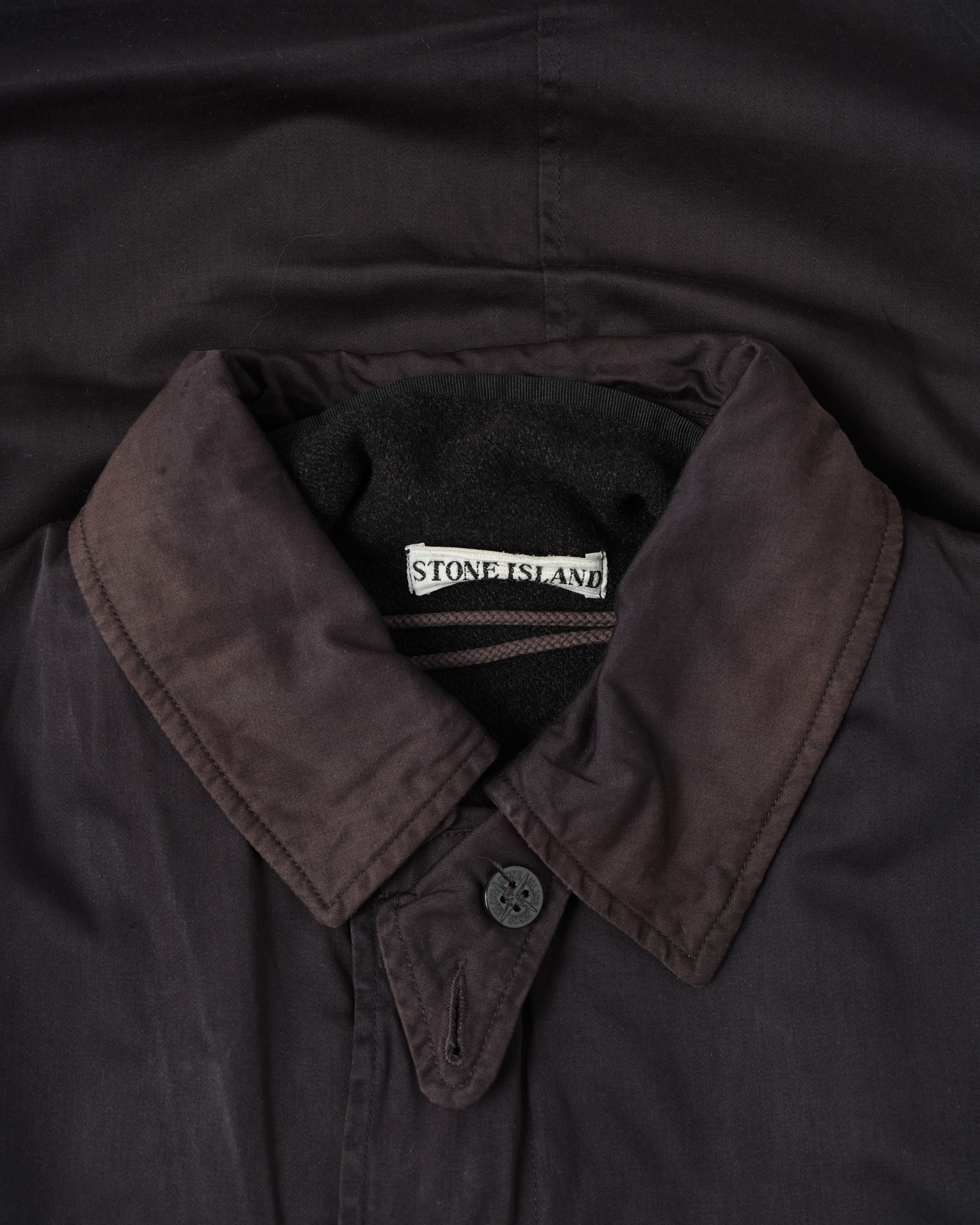 【97AW】Old STONE ISLAND Garment Dyed Cotton Jacket With Liner Size.M "RASO GOMMATO" "Green Edge"