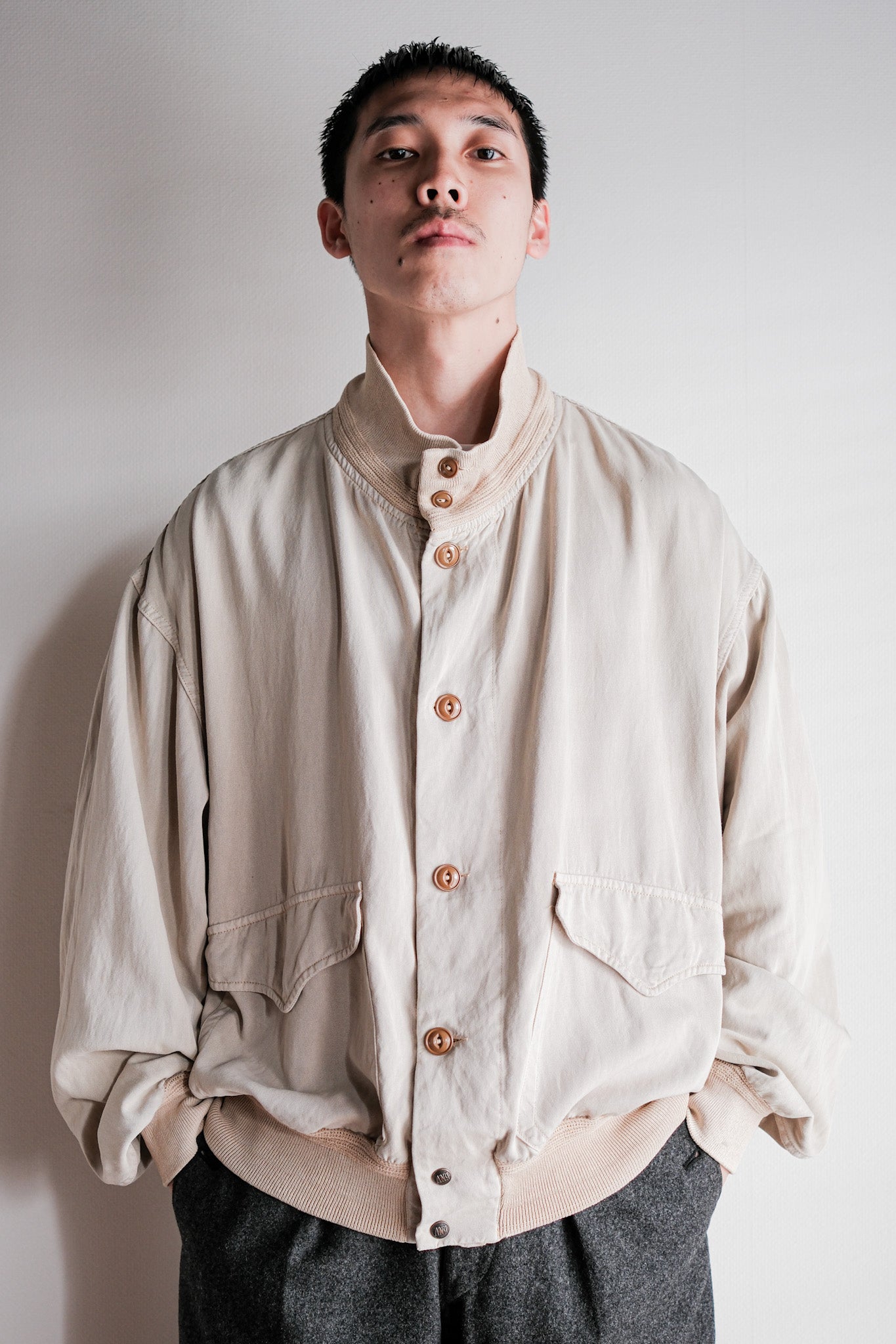 【~80's】Old BONEVILLE Valstarino Type Blouson Size.52