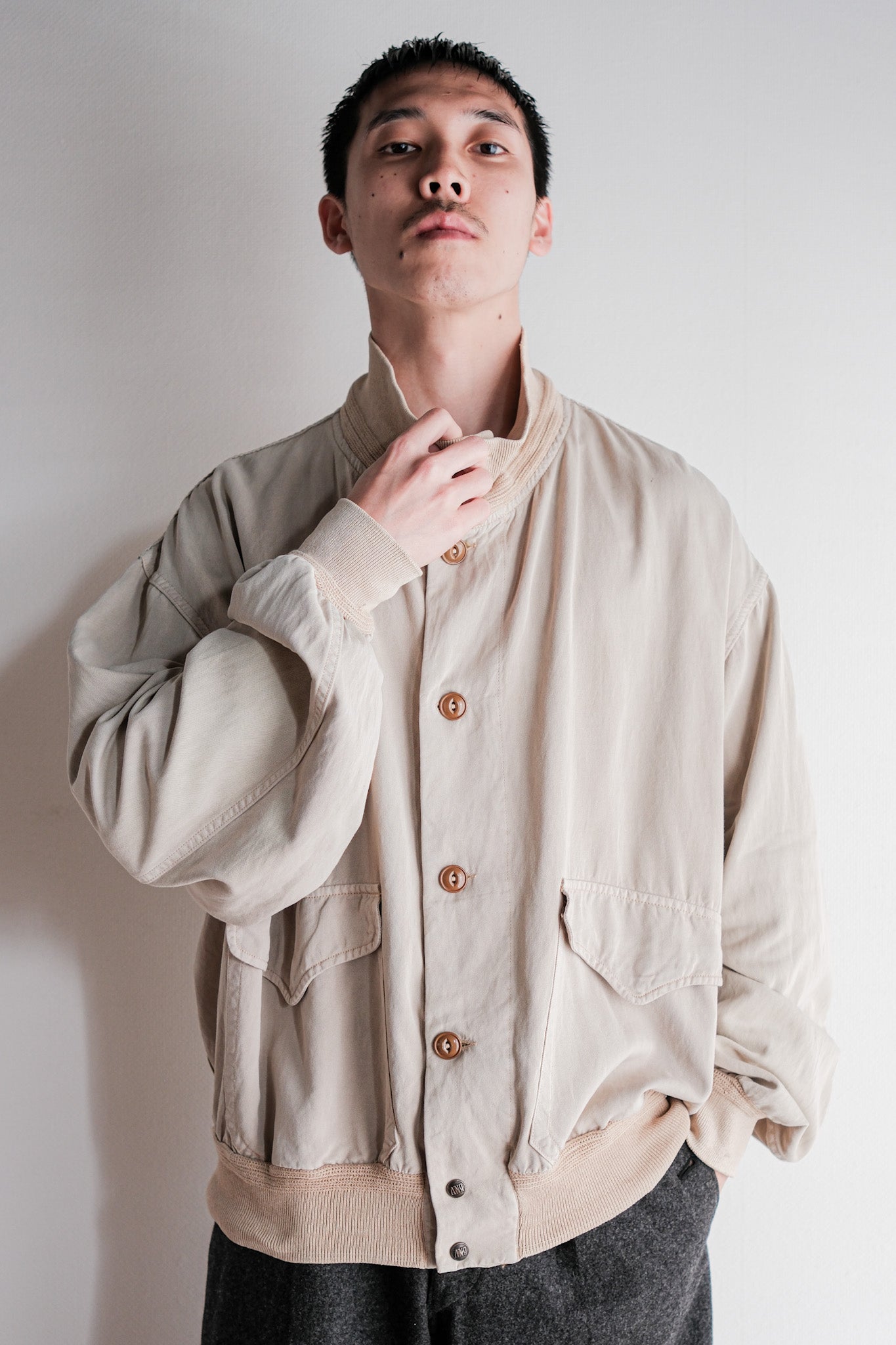 【~80's】Old BONEVILLE Valstarino Type Blouson Size.52